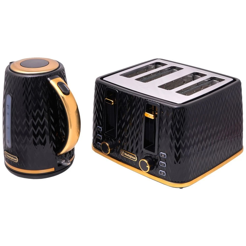 2 Westinghouse Kettle & Toaster Pack Black, 2 of 10