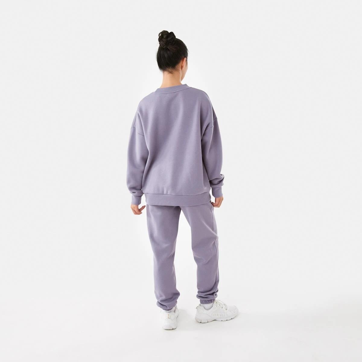 6 Everlast Womens Street Oversized Crew Sweatshirt Dusk, 6 of 8