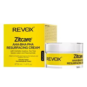 Revox B77 Zitcare Resurfacing Cream 50ml - AHA, BHA, PHA, Centella Asiatica, Tea Tree Leaves Water and Niacinamide