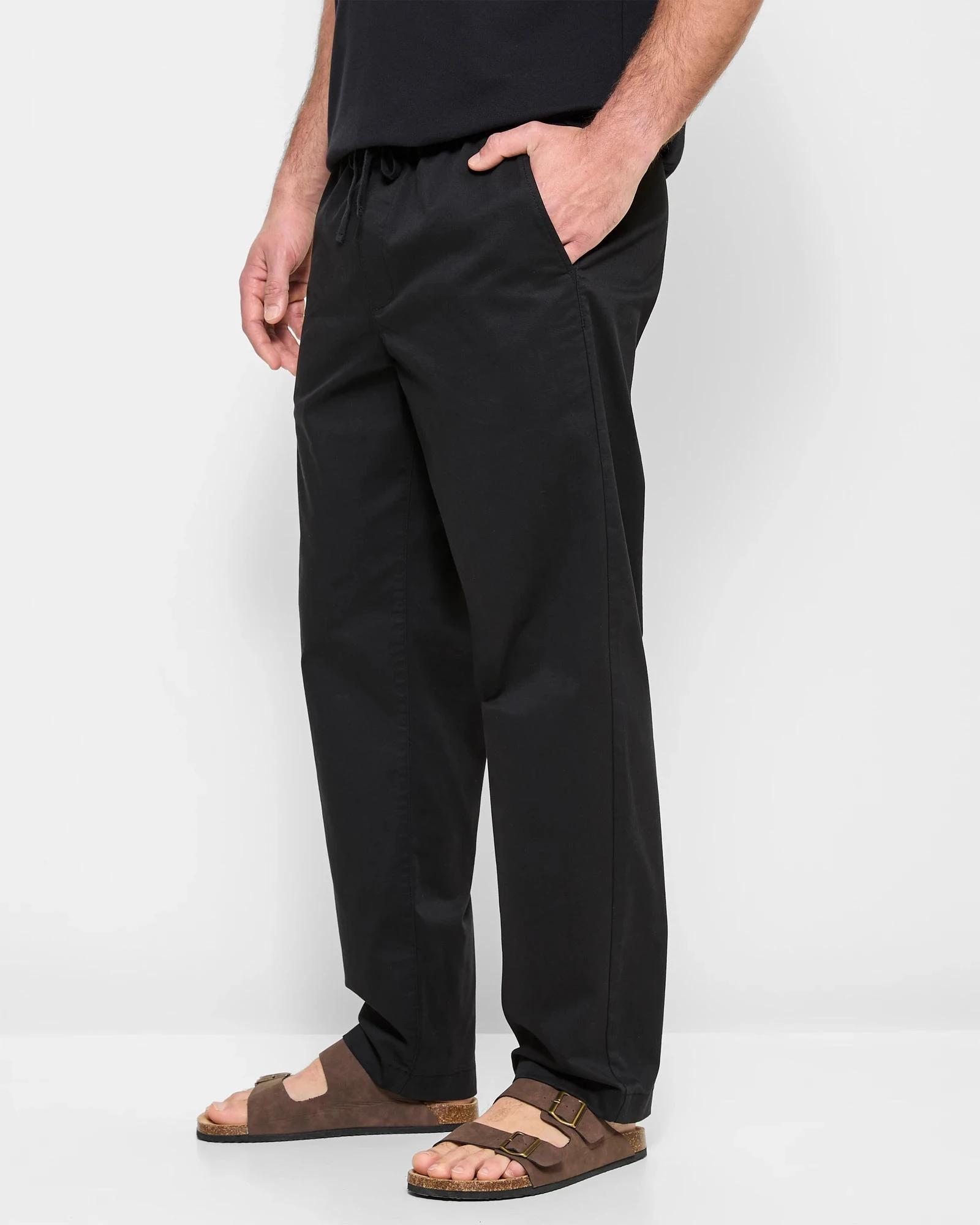 3 Target Australian Cotton Relaxed Chino Pants BLACK, 3 of 5