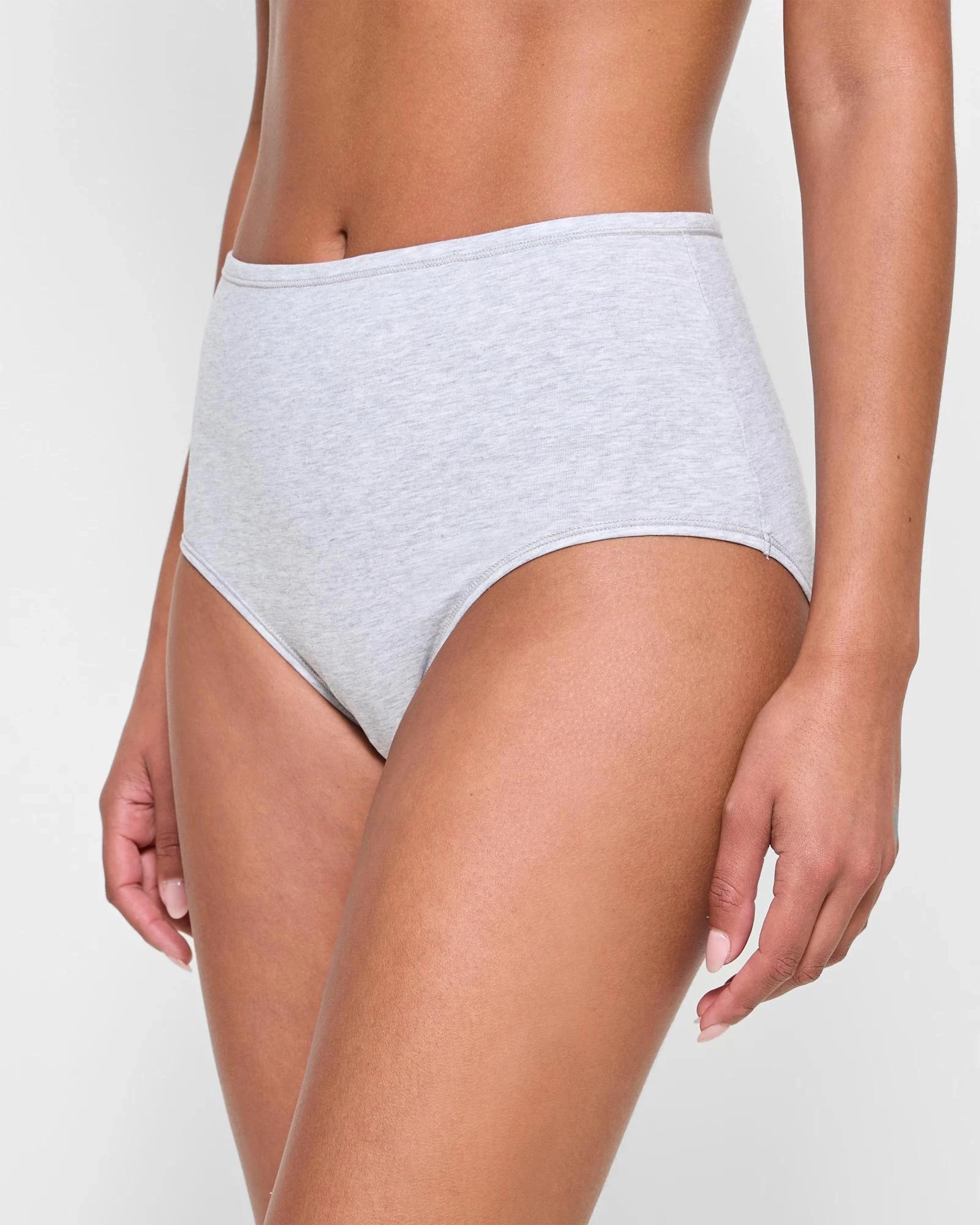 3 Target Woman 2 Pack Super Soft Full Briefs GREY MARLE / WHITE, 3 of 4