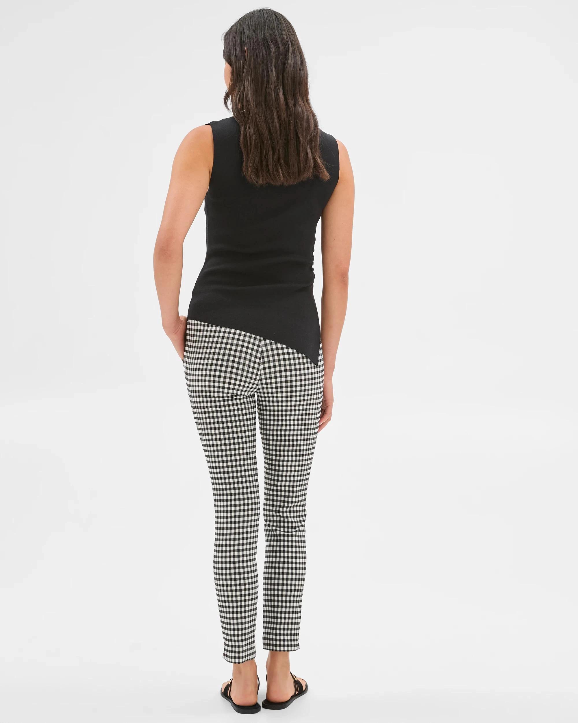 6 Preview Carrie Bengaline Ankle Length Skinny Pants GINGHAM CHECK, 6 of 6