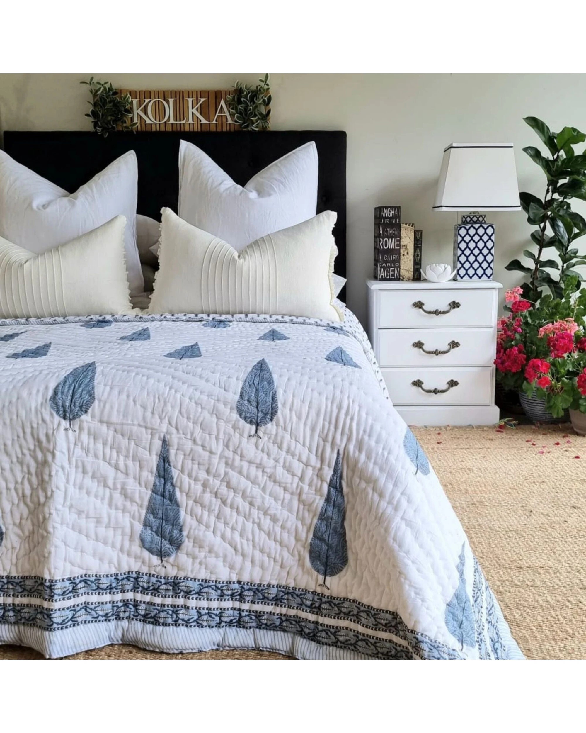 1 Kolka Pine Tree Reversible Quilt - Grey (King - 228 cm x 274 cm) - King Bed, 1 of 6