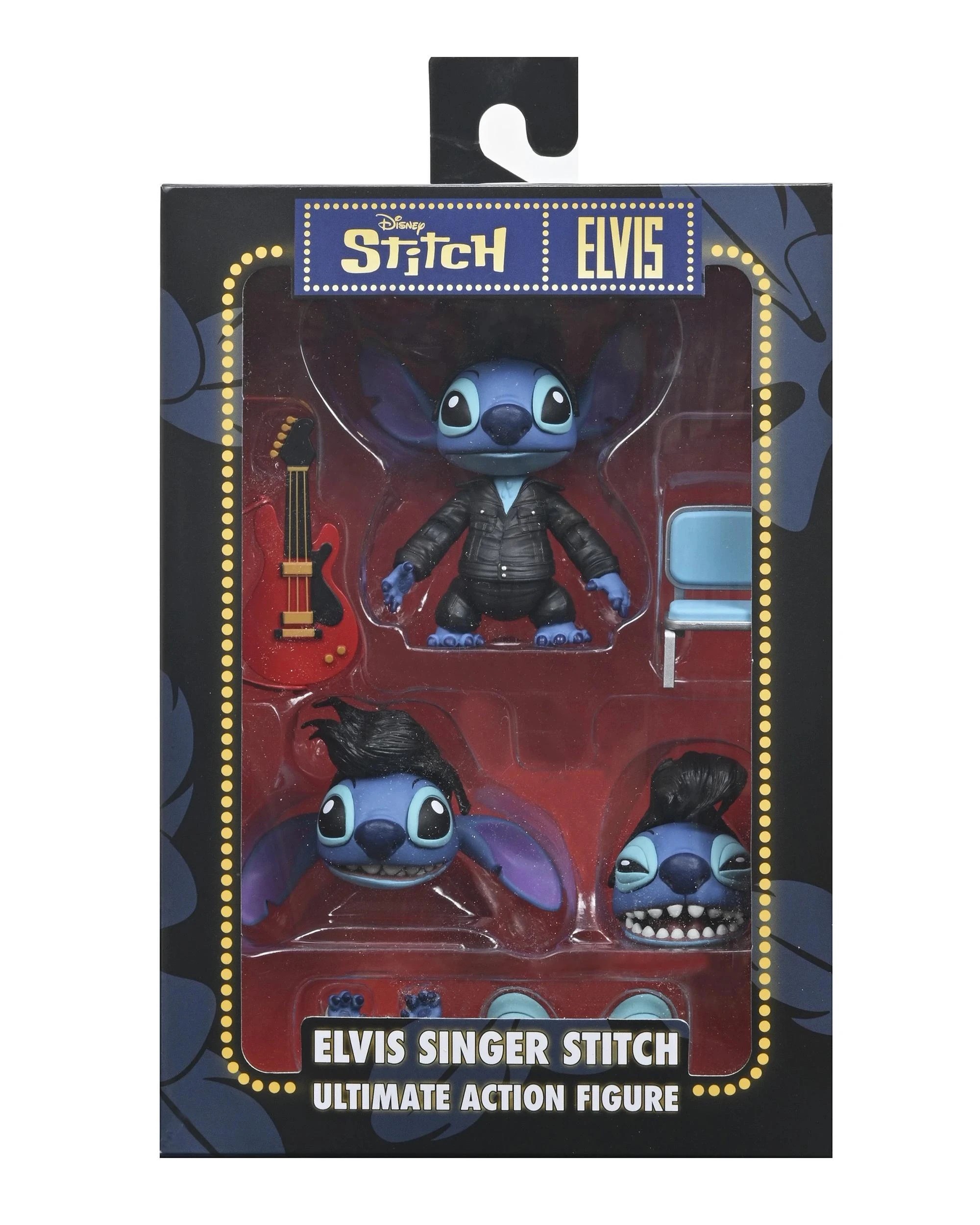 7 Neca-Disney Lilo & Stitch Ultimate Singer Elvis Stitch 7 Inch Scale Action Figure - Blue, 7 of 8
