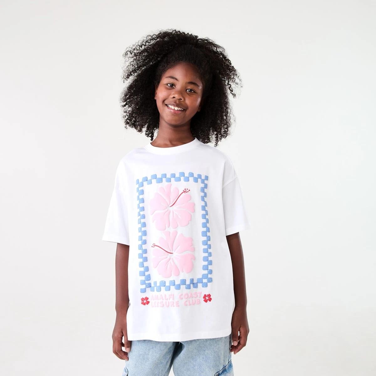 1 Oversized T-shirt WHITE AMALFI COAST, 1 of 6