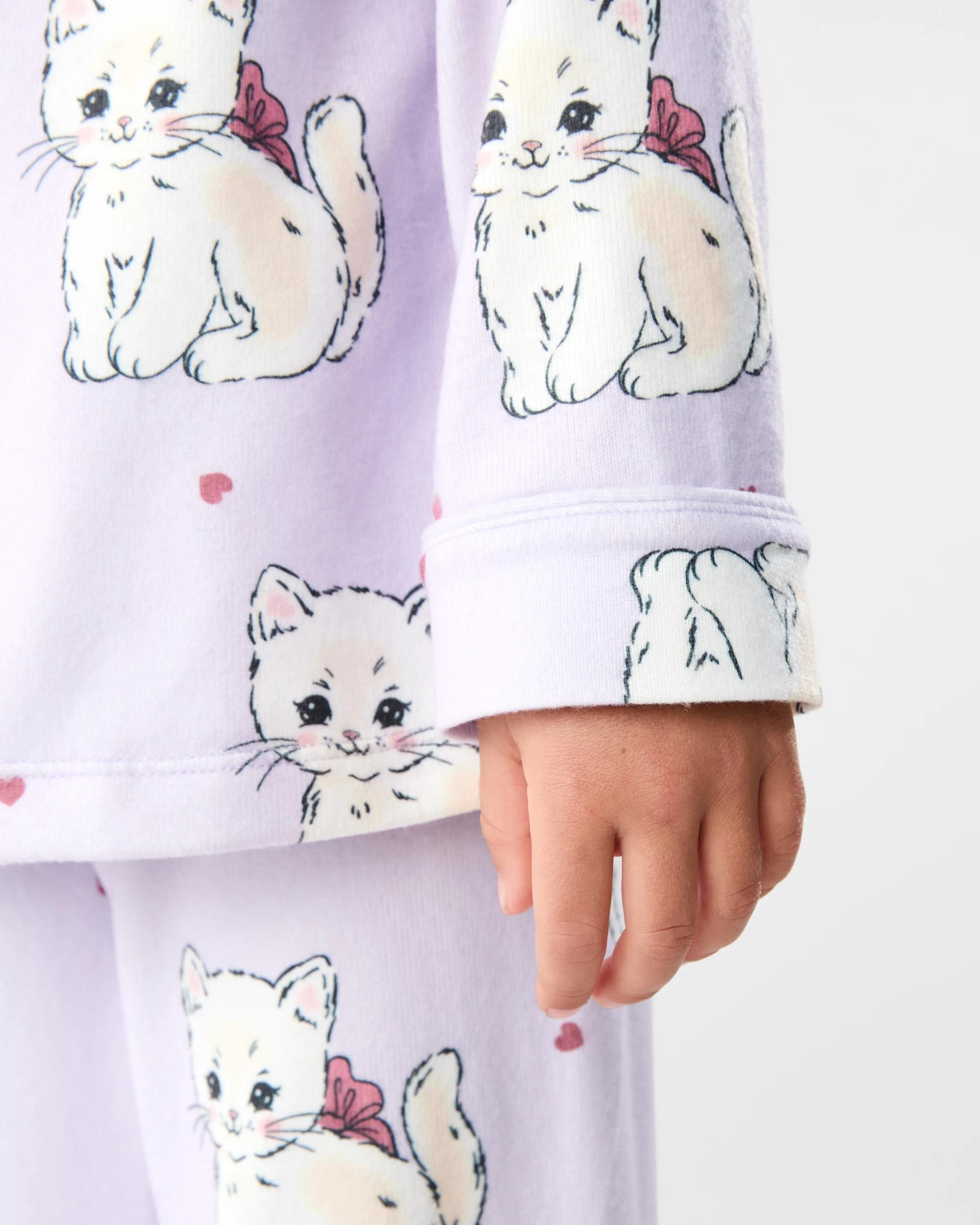 6 Hachi Button Through Pyjama Set Purp Kttn, 6 of 8