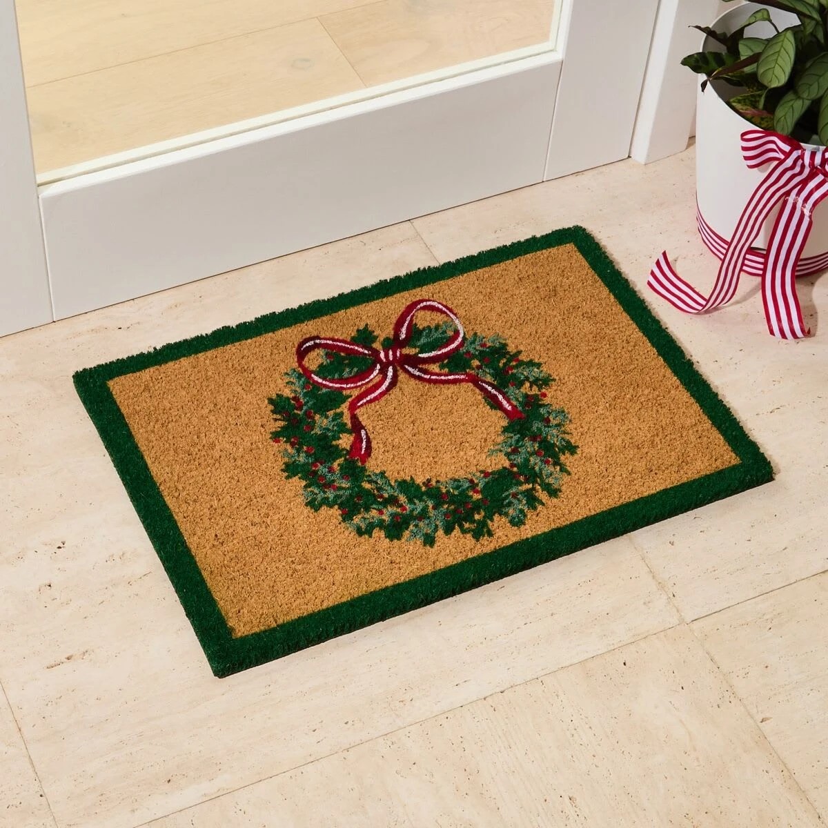 1 Wreath Door Mat, 1 of 5