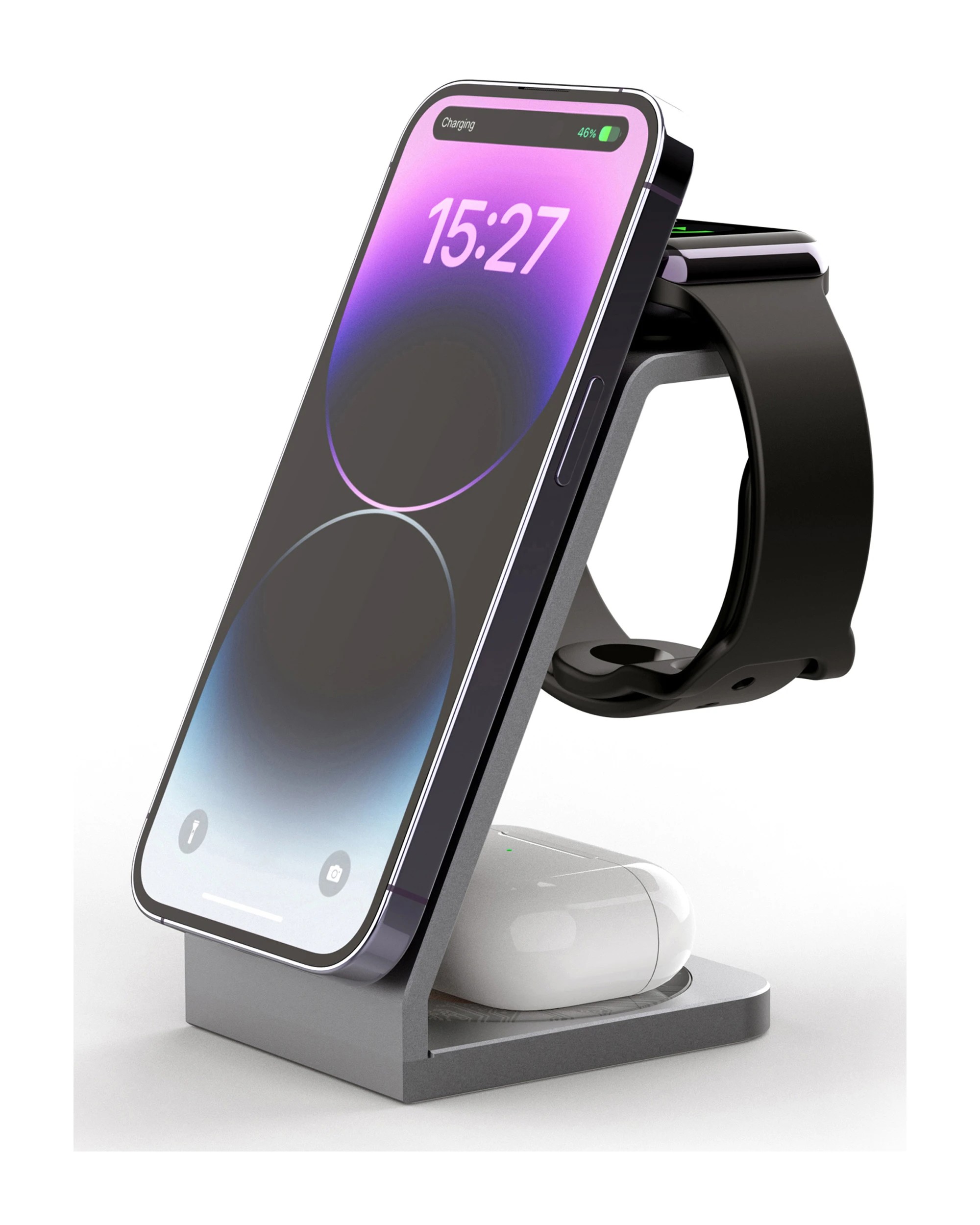 2 TODO 3 in 1 Wireless Phone Charger 18W Fast Charge Earphone Watch Magnetic Charge, 2 of 4