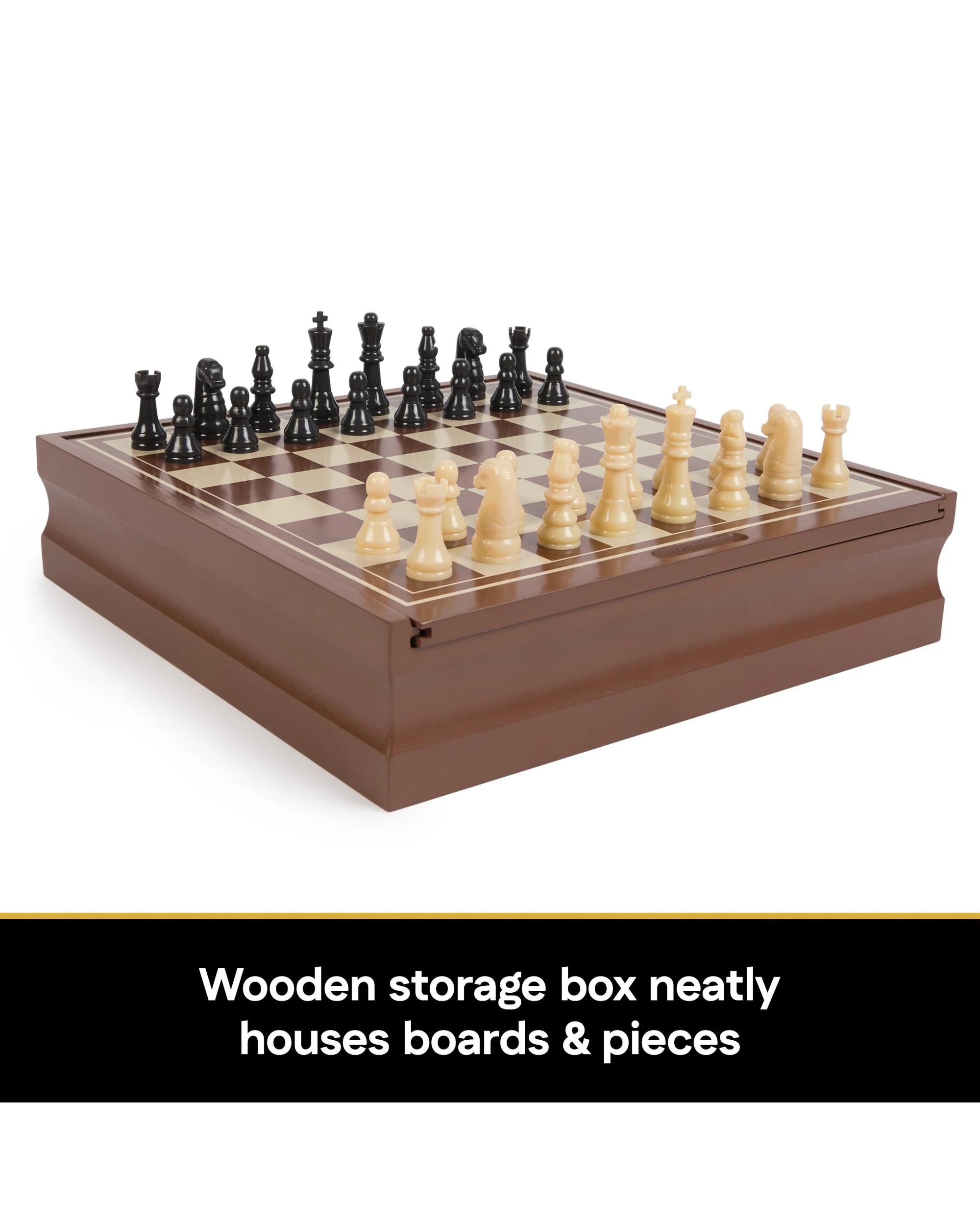 4 Cardinal Classics Family 10-Game Set in Wooden Cabinet, 4 of 10