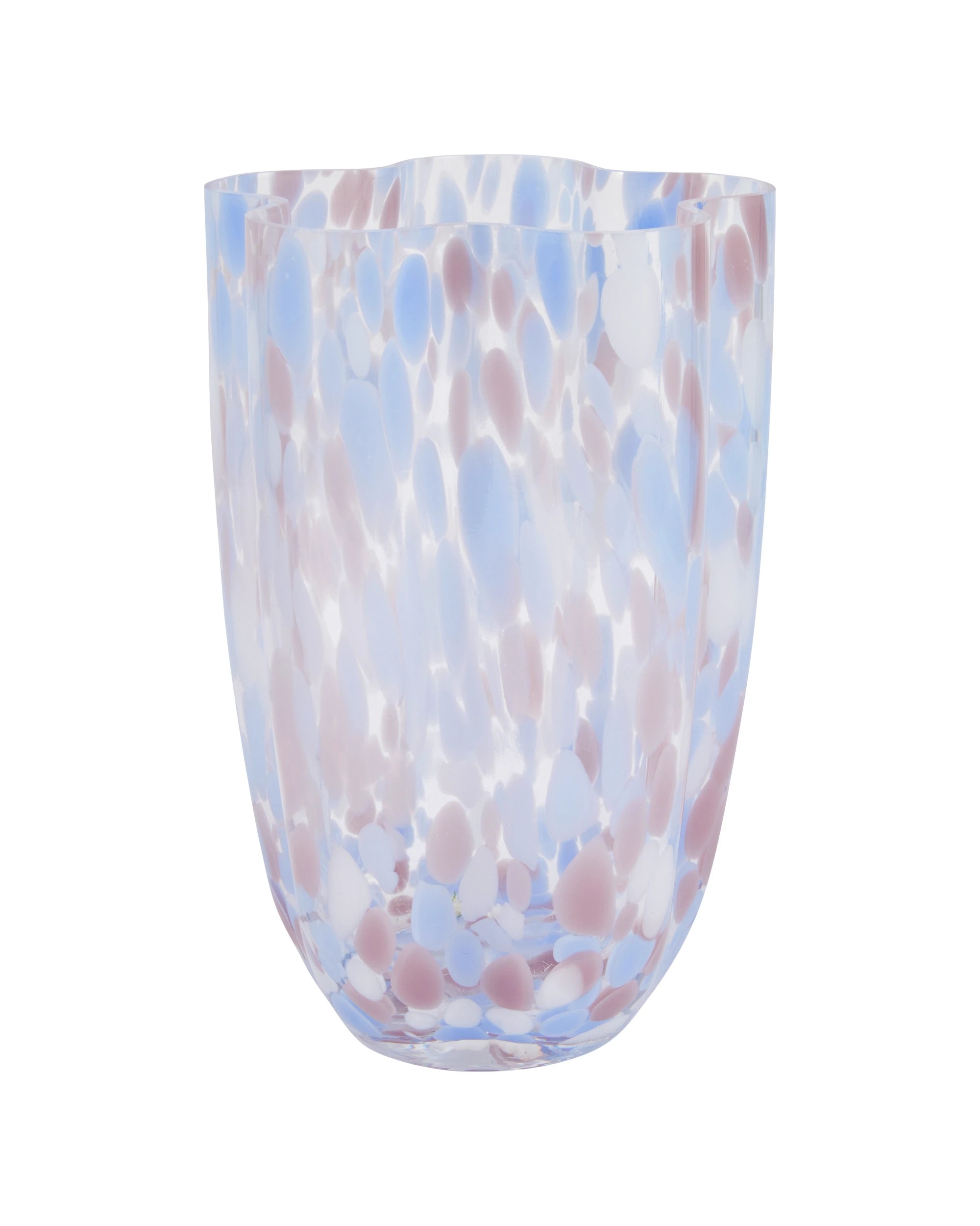 3 Coloured Glass Confetti Vase, 3 of 5