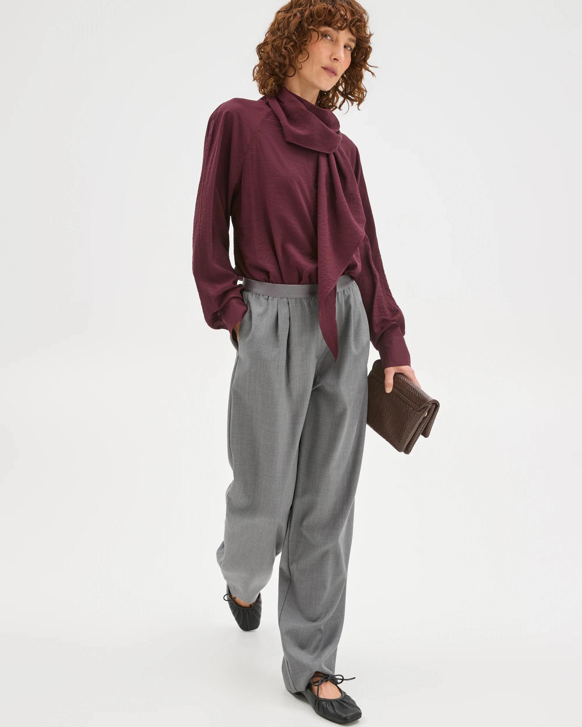 2 Preview Scarf Neck Blouse PINOT, 2 of 7