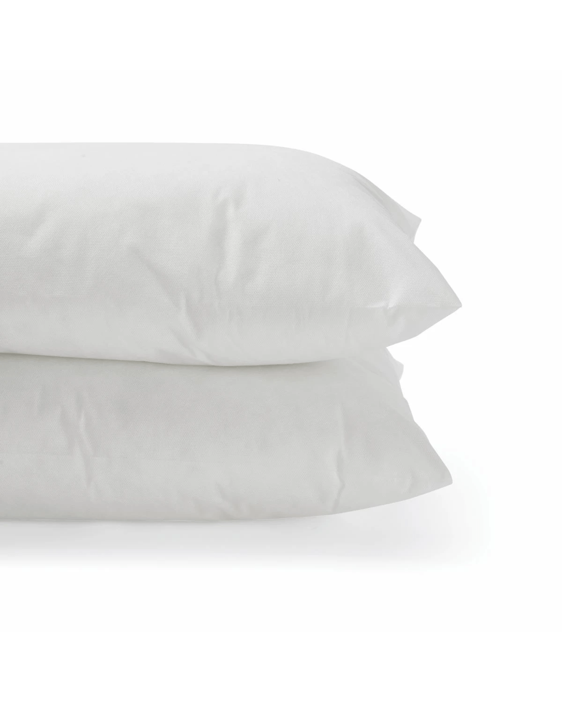 3 2 Pack Polyester Pillows - Low Profile, White, 3 of 3
