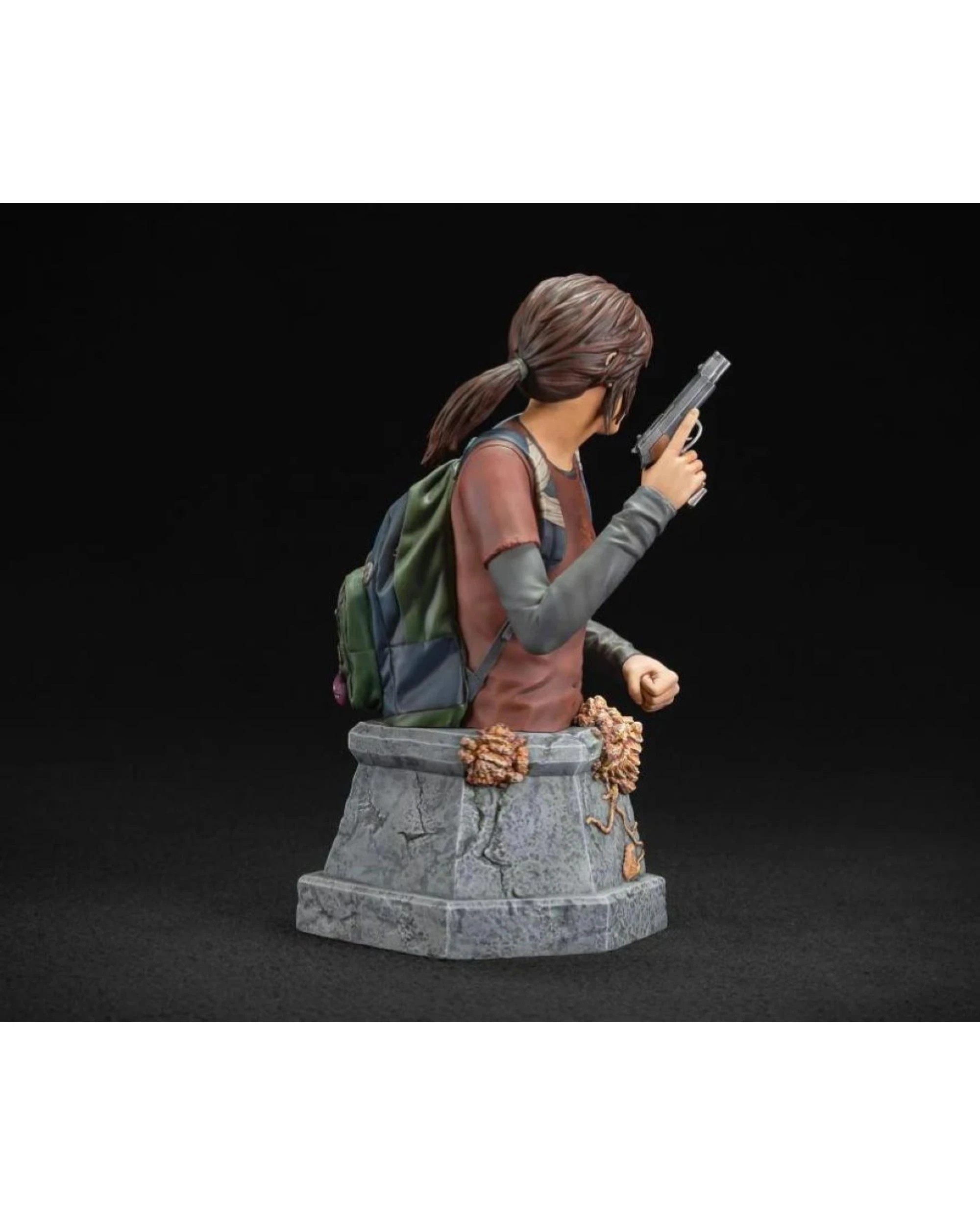 4 The Last of Us Ellie with Handgun Bust 7.5 Inch Statue, 4 of 9