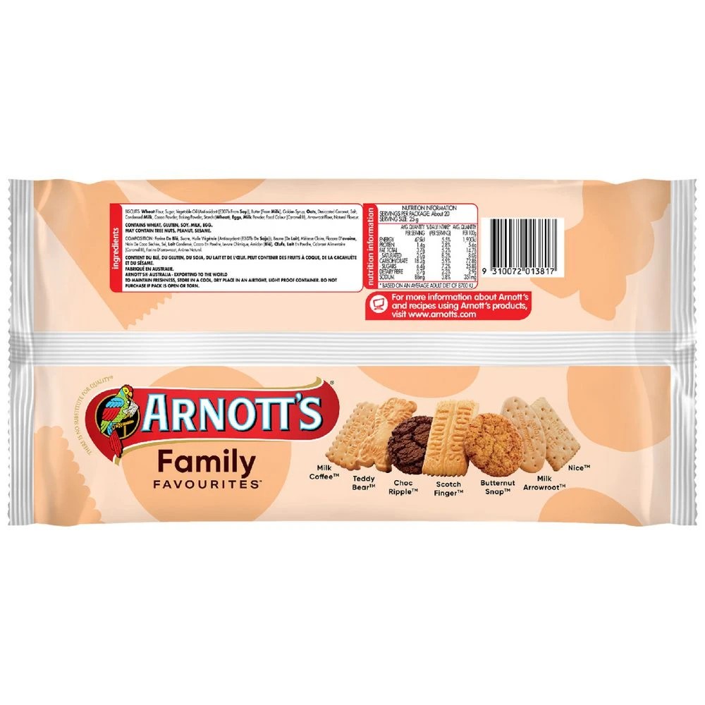 2 Arnott's Family Assorted Biscuits Pack 500g, 2 of 2