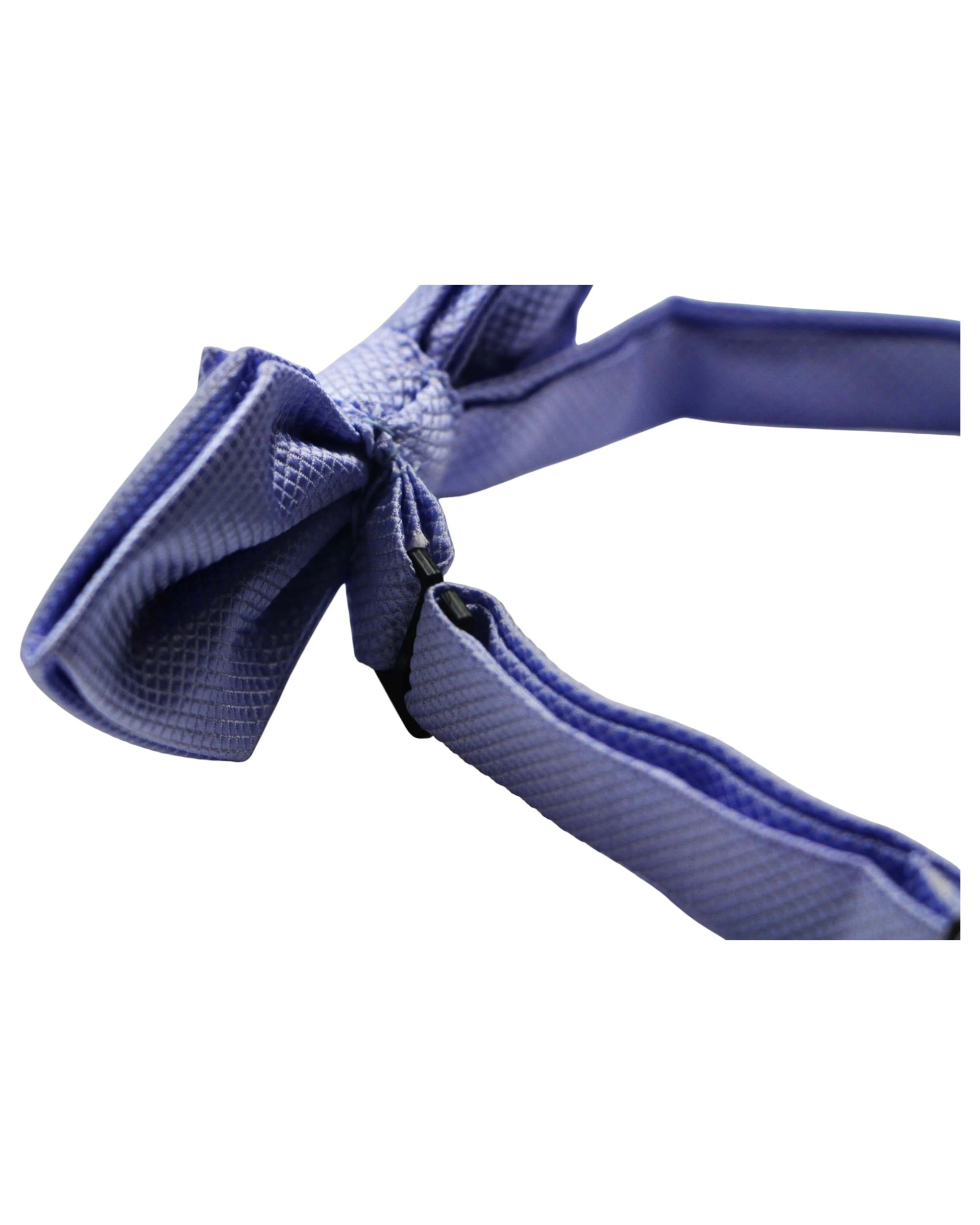 2 Zasel Mens Lavender Diamond Shaped Checkered Bow Tie, 2 of 2