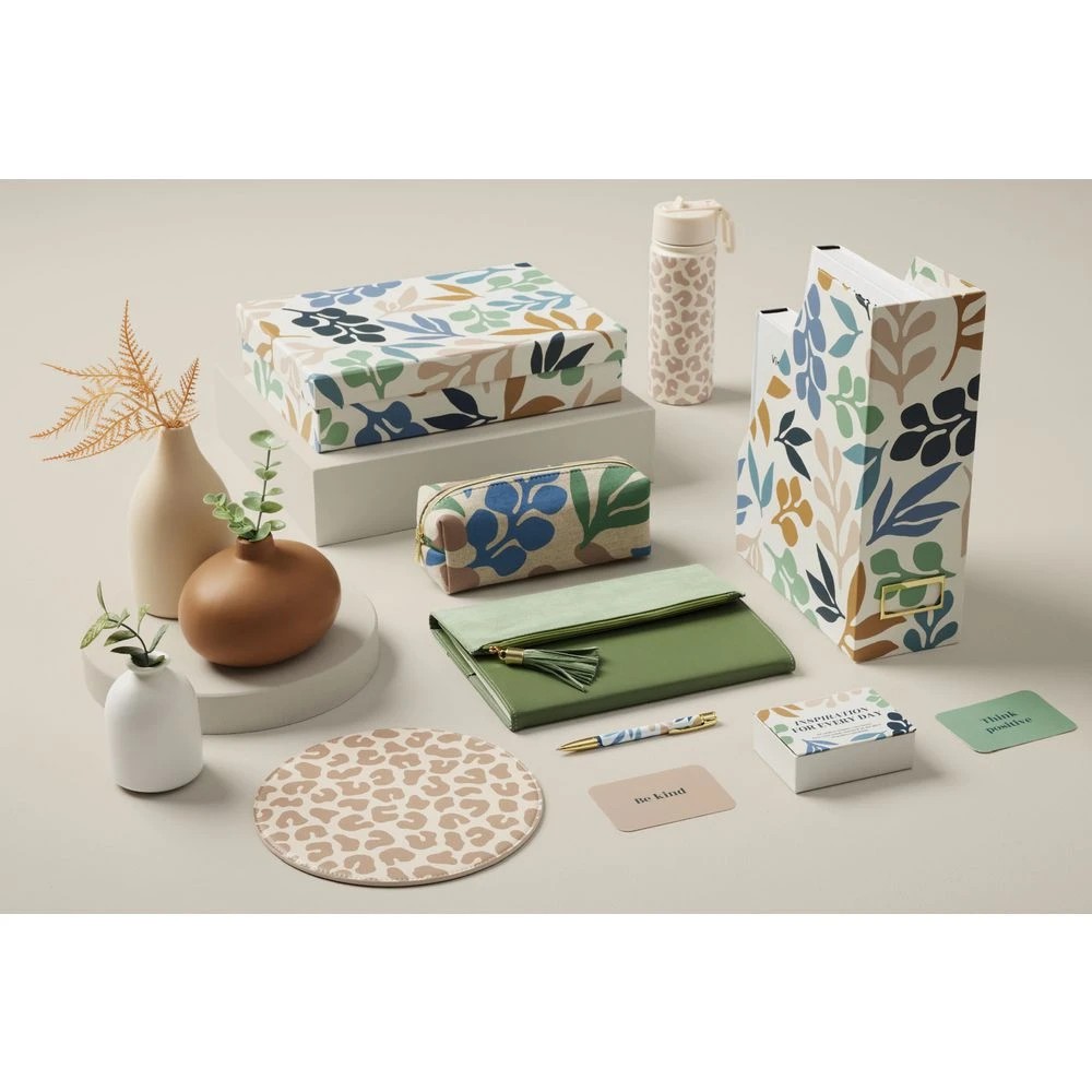 5 Otto Palm Trifold Refillable Notebook Green, 5 of 9