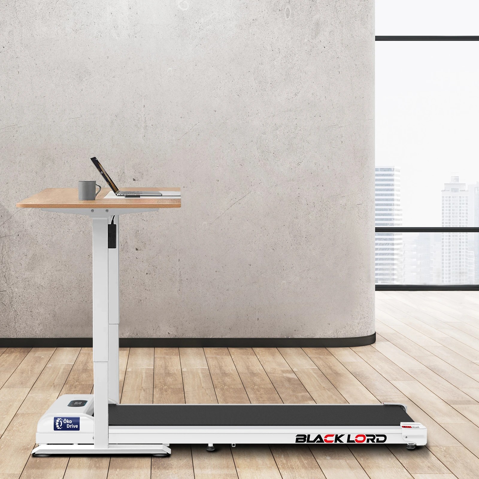 4 Black Lord Treadmill Walking Pad 38cm Belt - White, 4 of 9