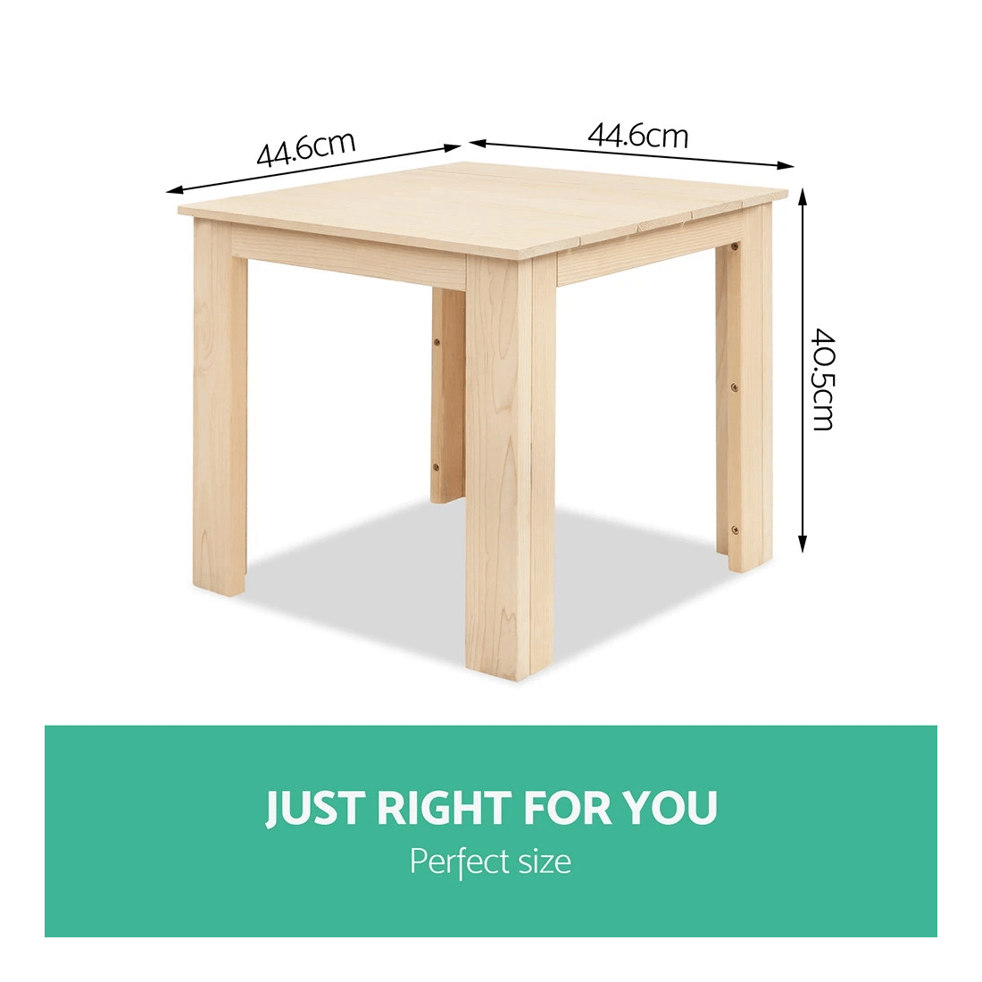 2 Gardeon Coffee Side Table Wooden Desk Outdoor Furniture Camping Garden Natural - Brown, 2 of 2