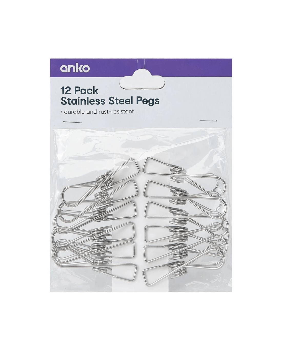 8 12 Pack Stainless Steel Pegs, 8 of 8
