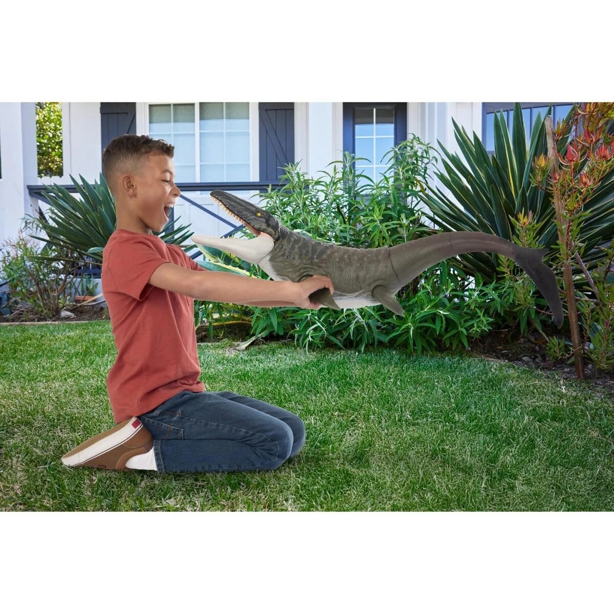 6 Jurassic World Rebirth Super Colossal Mosasaurus Figure, 6 of 6