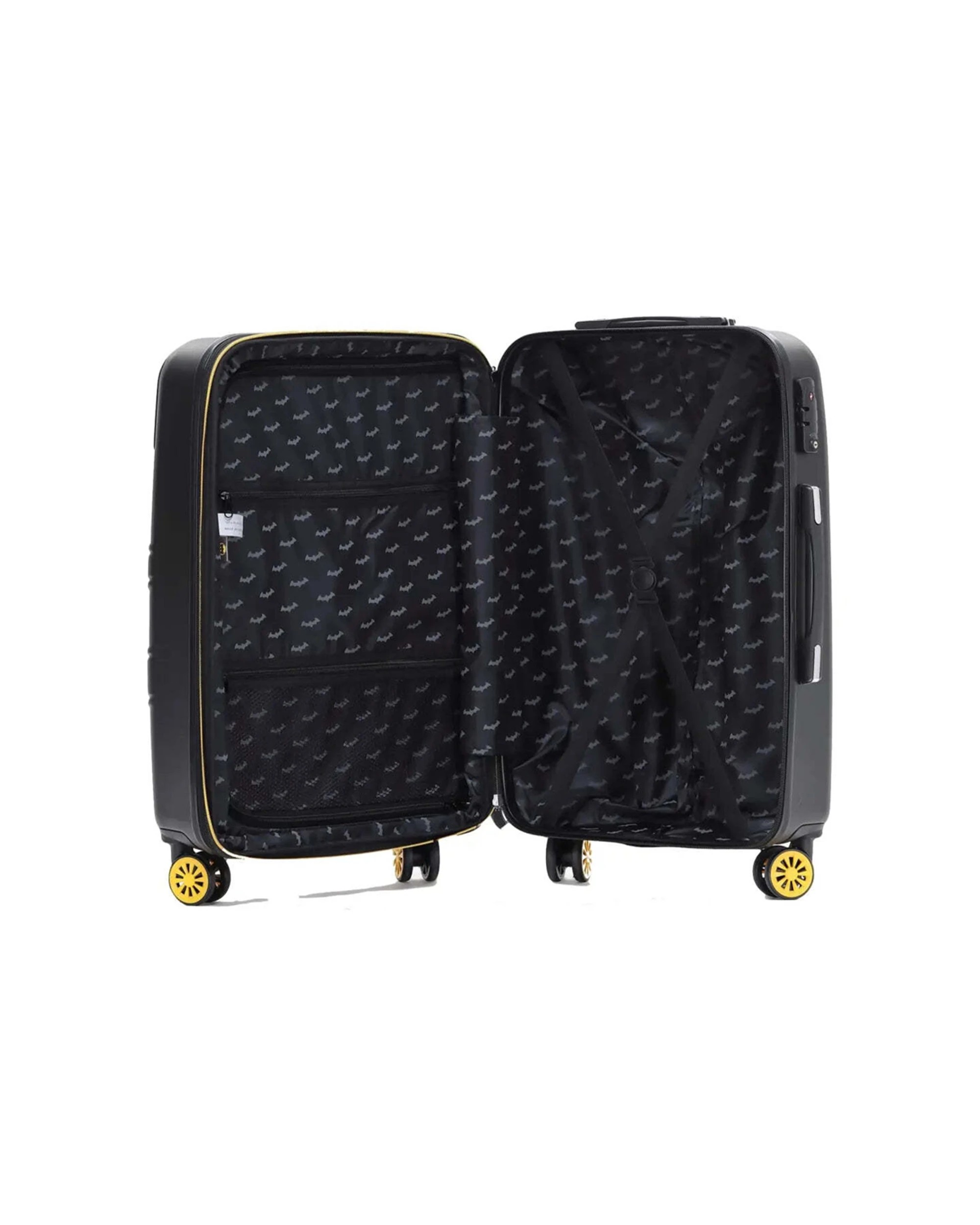 1 Batman 19" Trolley Cabin Luggage Travel Suitcase Case Lightweight Durable - Black, 1 of 8