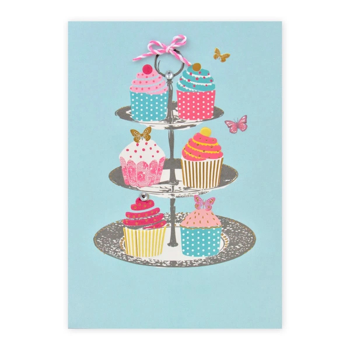 3 Connections from Hallmark Greeting Card - Colourful Cupcakes, 3 of 3