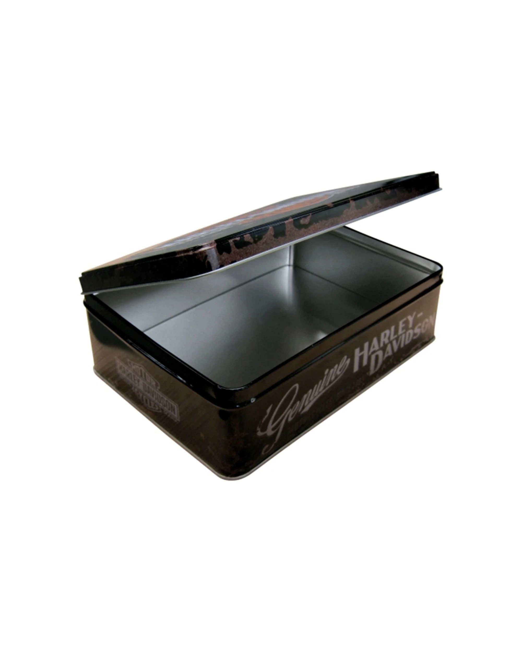 2 Nostalgic Art Flat Tin Storage Box Embossed Design 2.5L Capacity - Harley-Davidson, 2 of 2