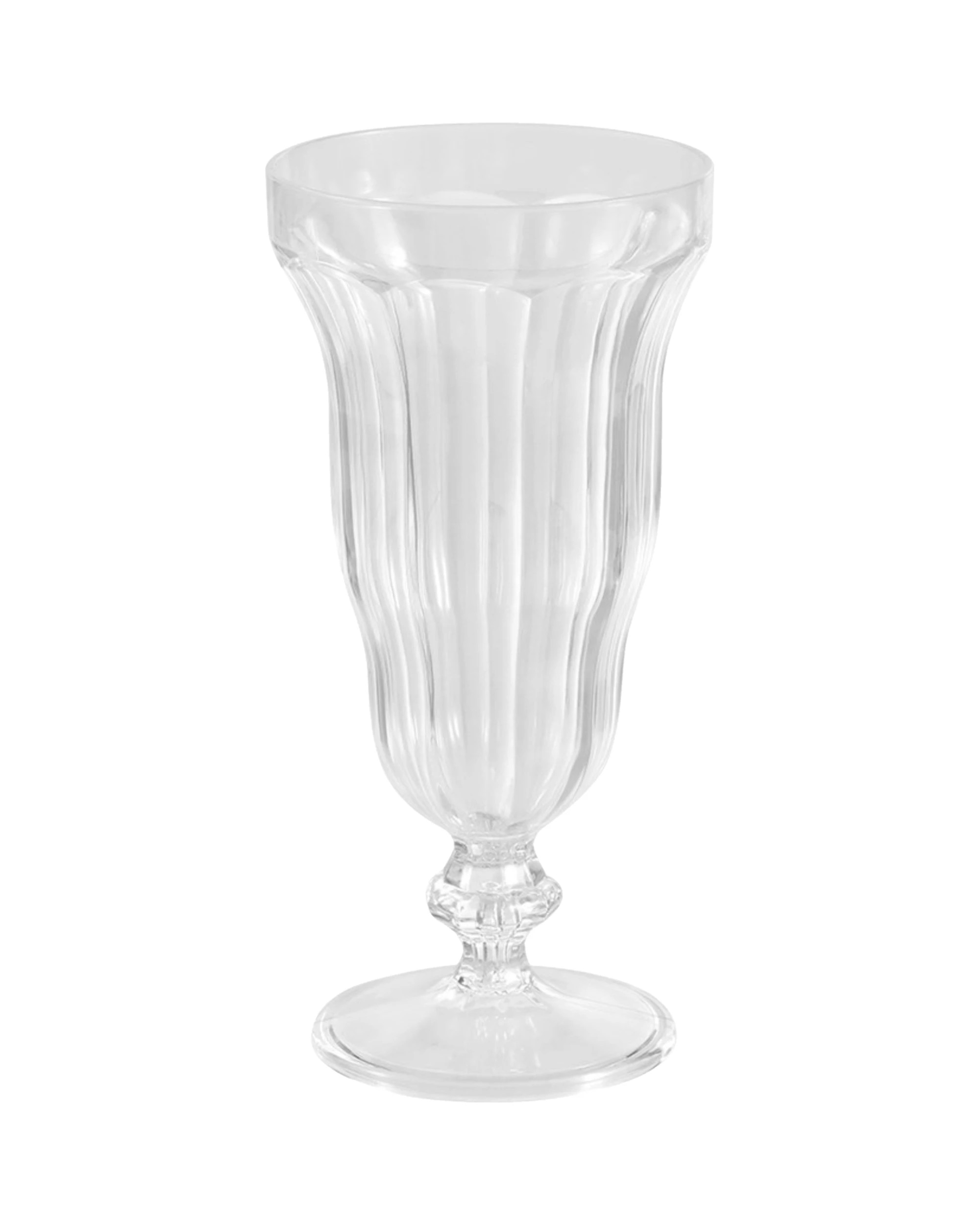 1 Lemon & Lime Clear Acrylic Milkshake Glass 550ml - Clear, 1 of 2