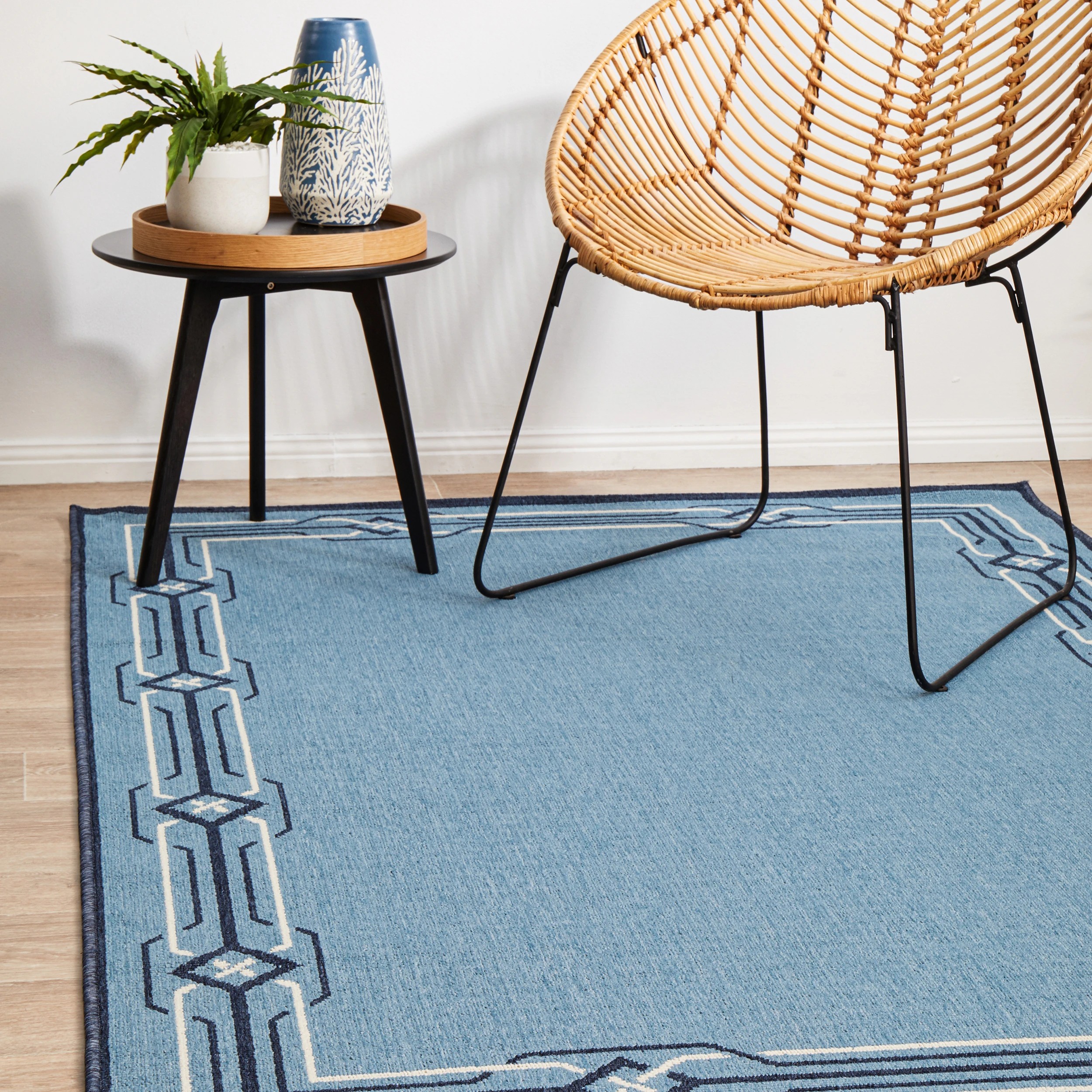 2 Common Ground Rugs Coastline 6666 280x190cm - Large Outdoor Rug - Blue, 2 of 8