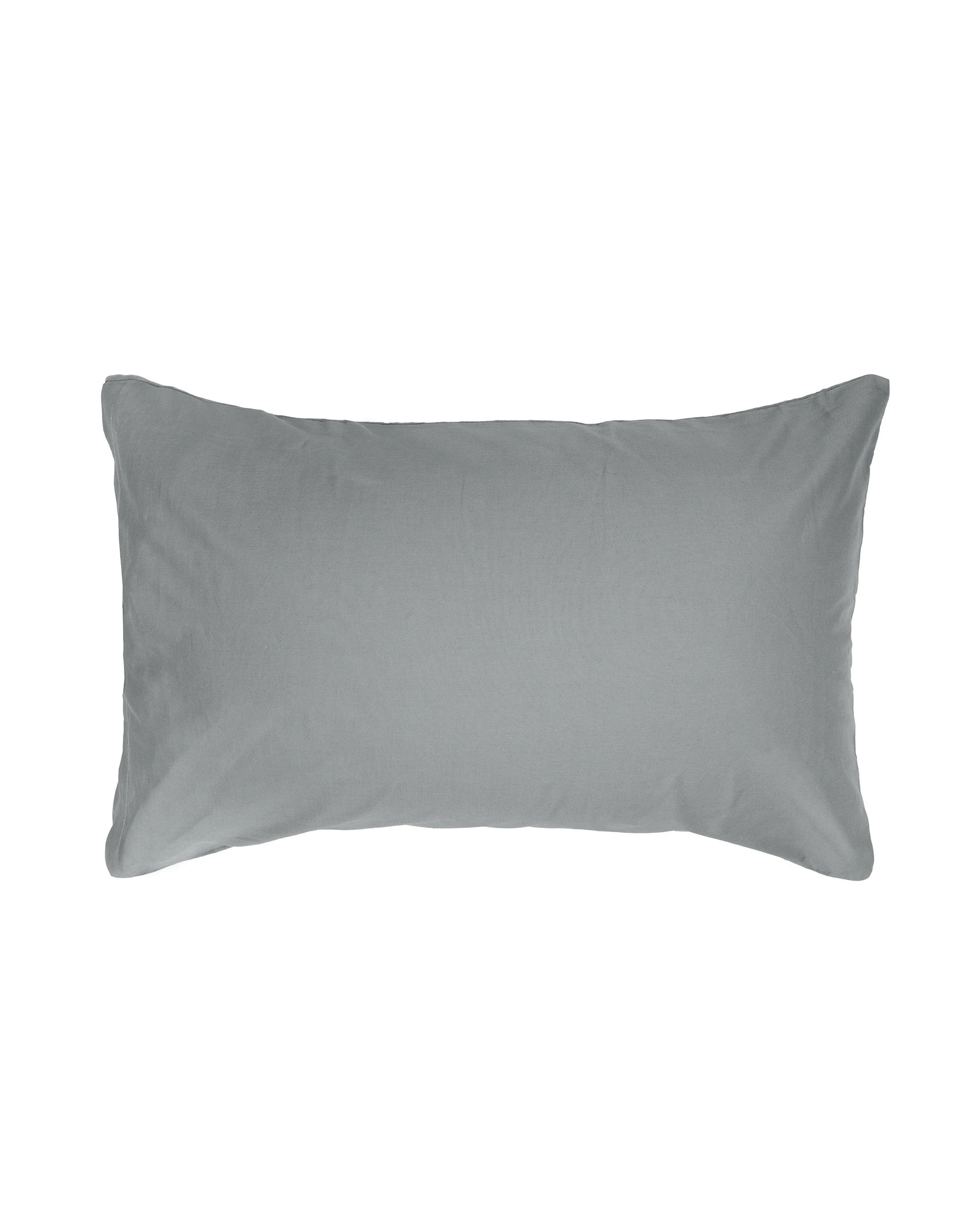 3 Bambury Panama Jacquard Cotton-Polyester Blend  Easy Care Machine Washable  Quilt Cover Set  Steel - Queen Bed - Grey, 3 of 4