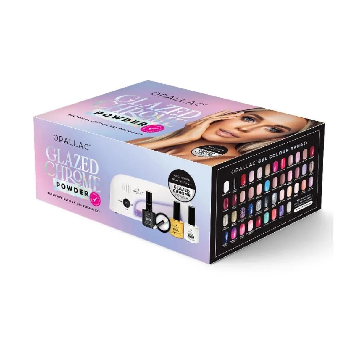1 Opallac Glazed Chrome Powder Exclusive Edition Gel Polish Kit, 1 of 5