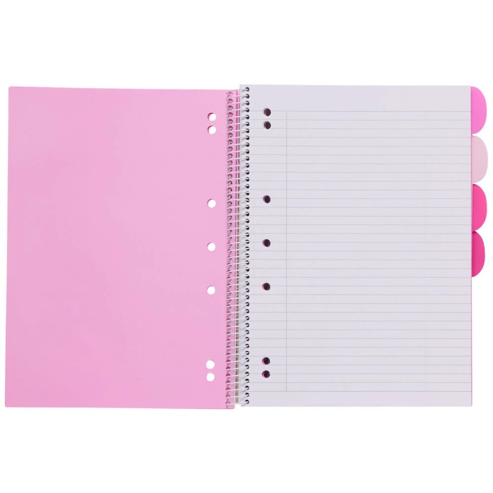 3 Otto A4 5 Subject Notebook 250 Page Hot Pink, 3 of 5
