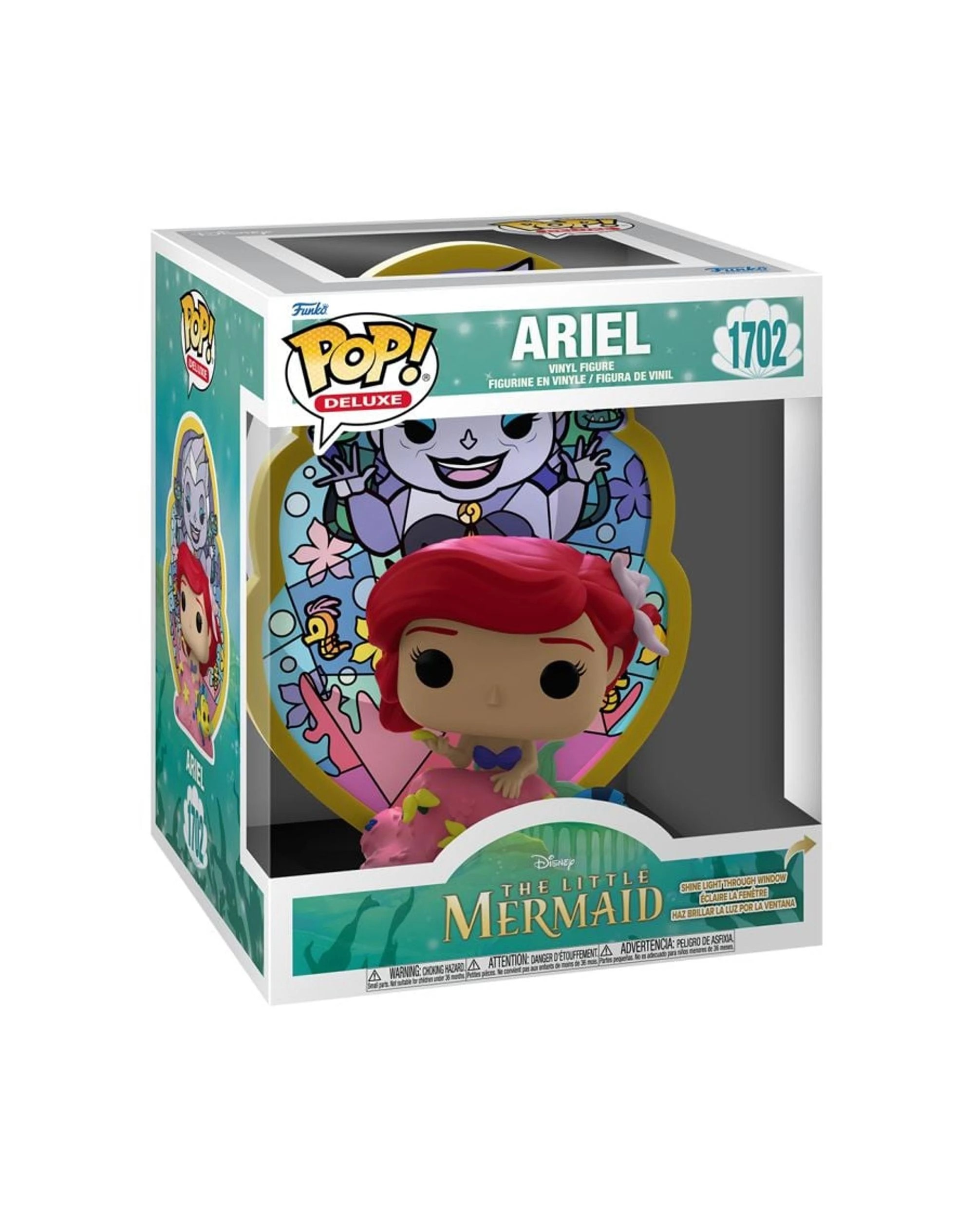 3 The Little Mermaid Ariel - Stained Glass -  Funko Deluxe POP! Vinyl, 3 of 3
