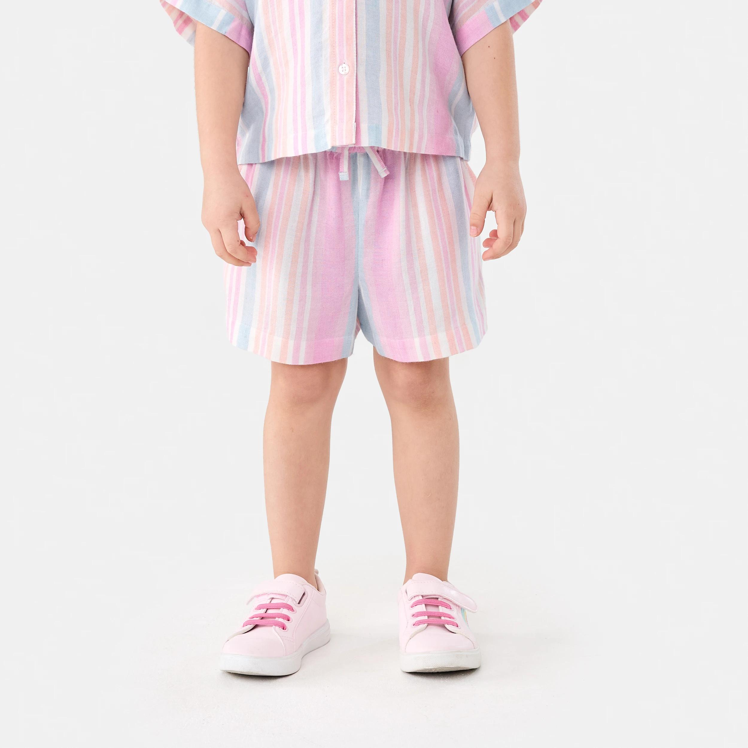 1 Woven Shorts RAINBOW MULTI STRIPES, 1 of 6
