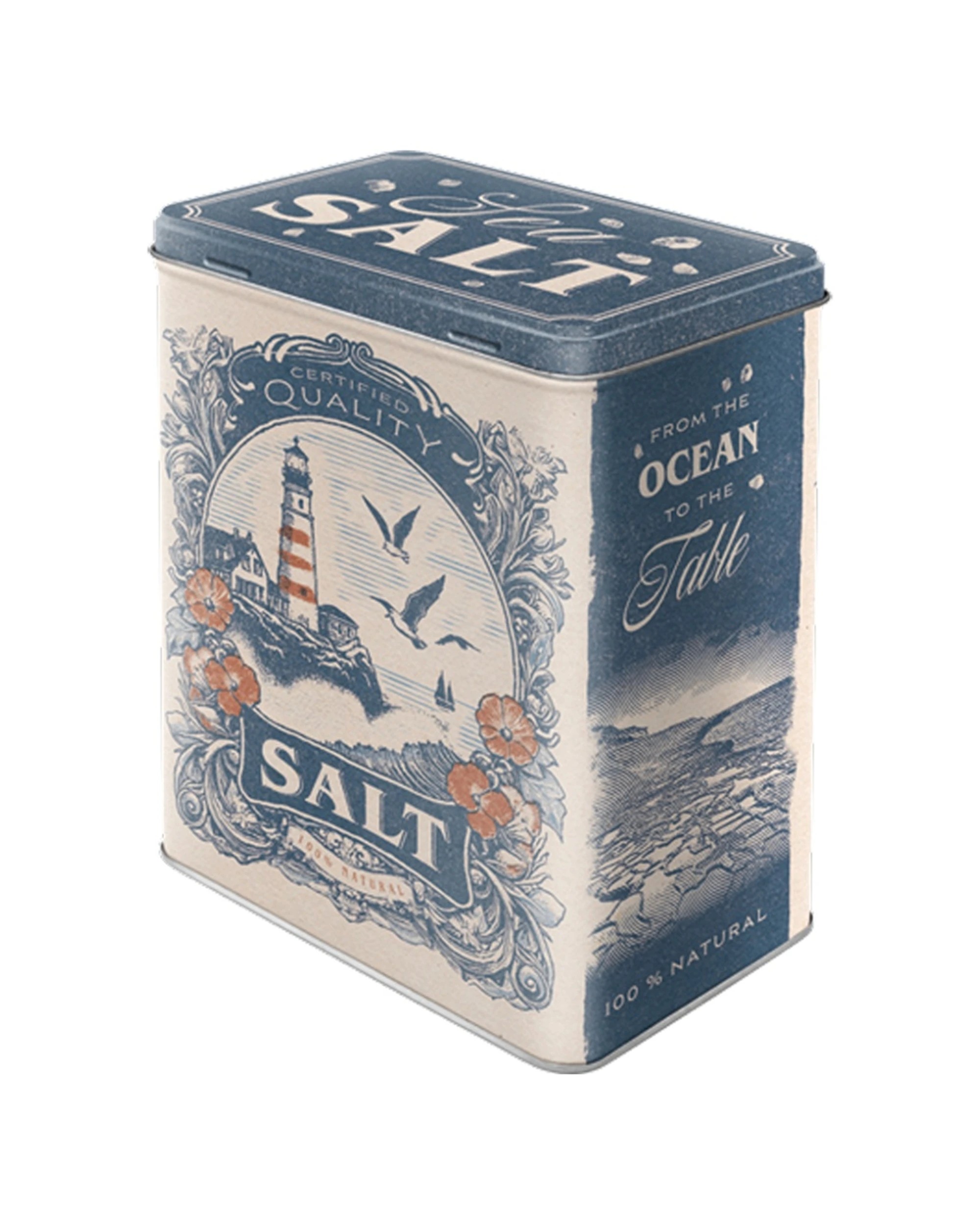 1 Nostalgic-Art Large Storage Tin Box - Sea Salt - Multi, 1 of 1