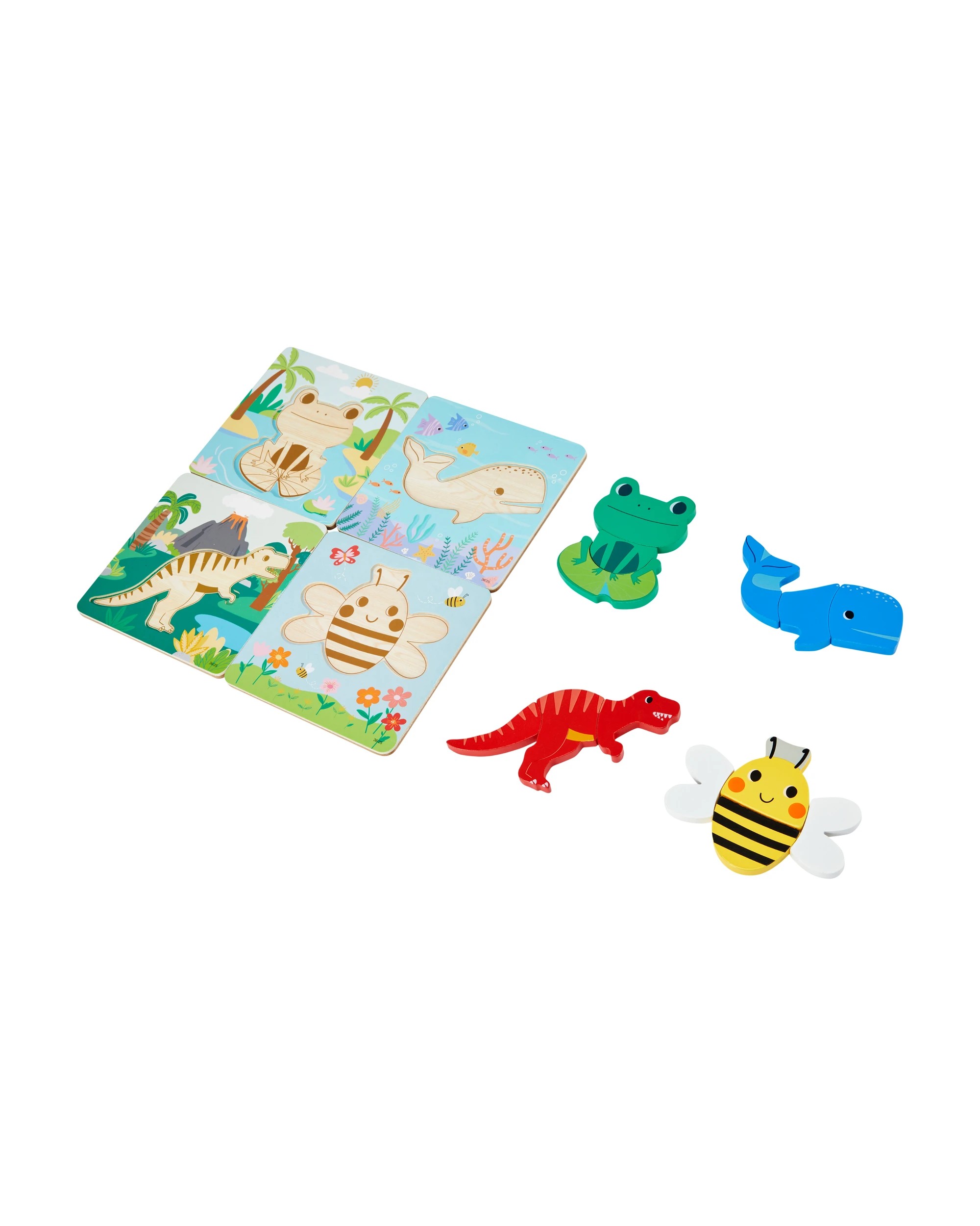 2 4 Pack My First Wooden Puzzle Set, 2 of 6