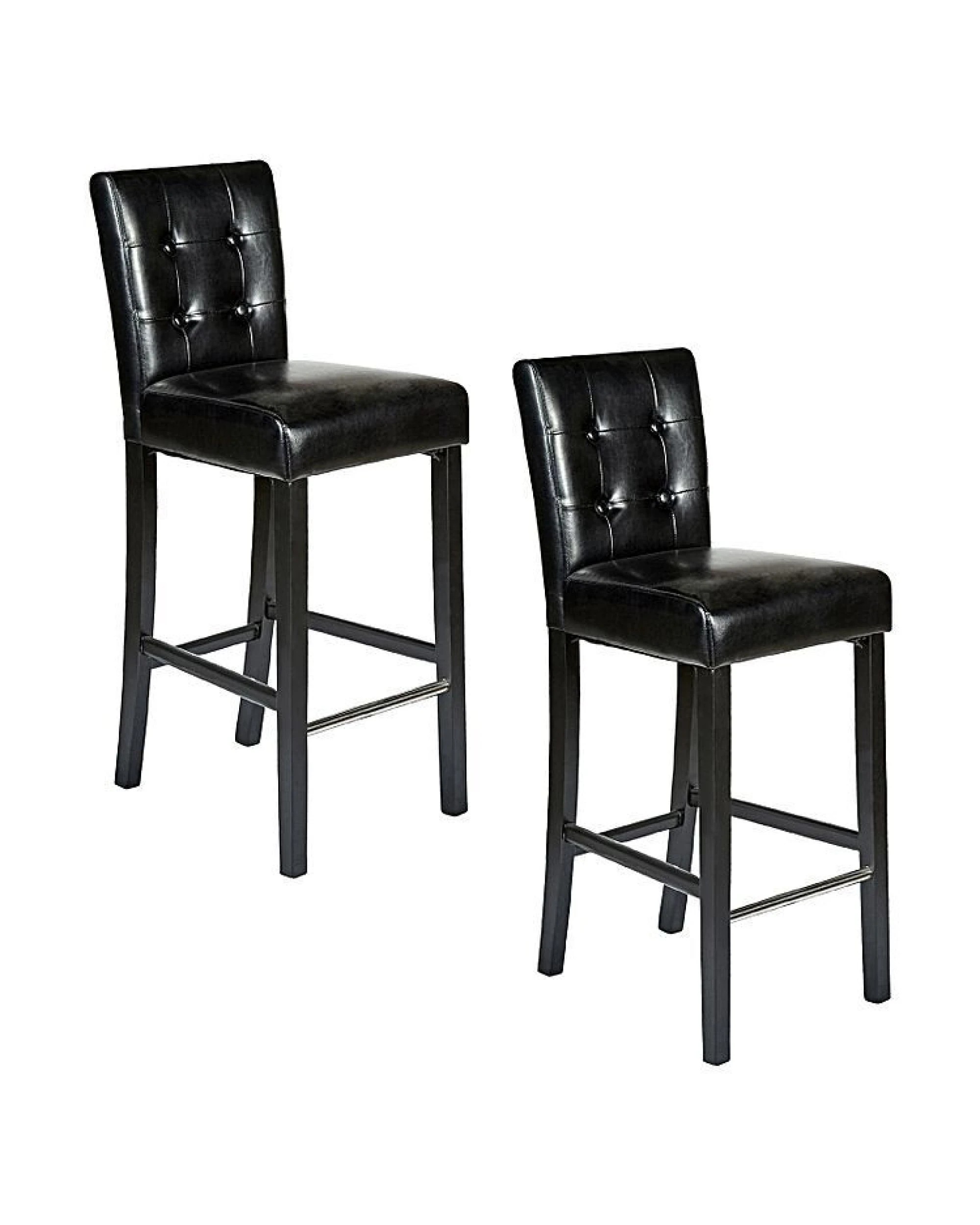 6 BR Home Set of 2 Wooden Bar Stools with Vintage Design, 6 of 7