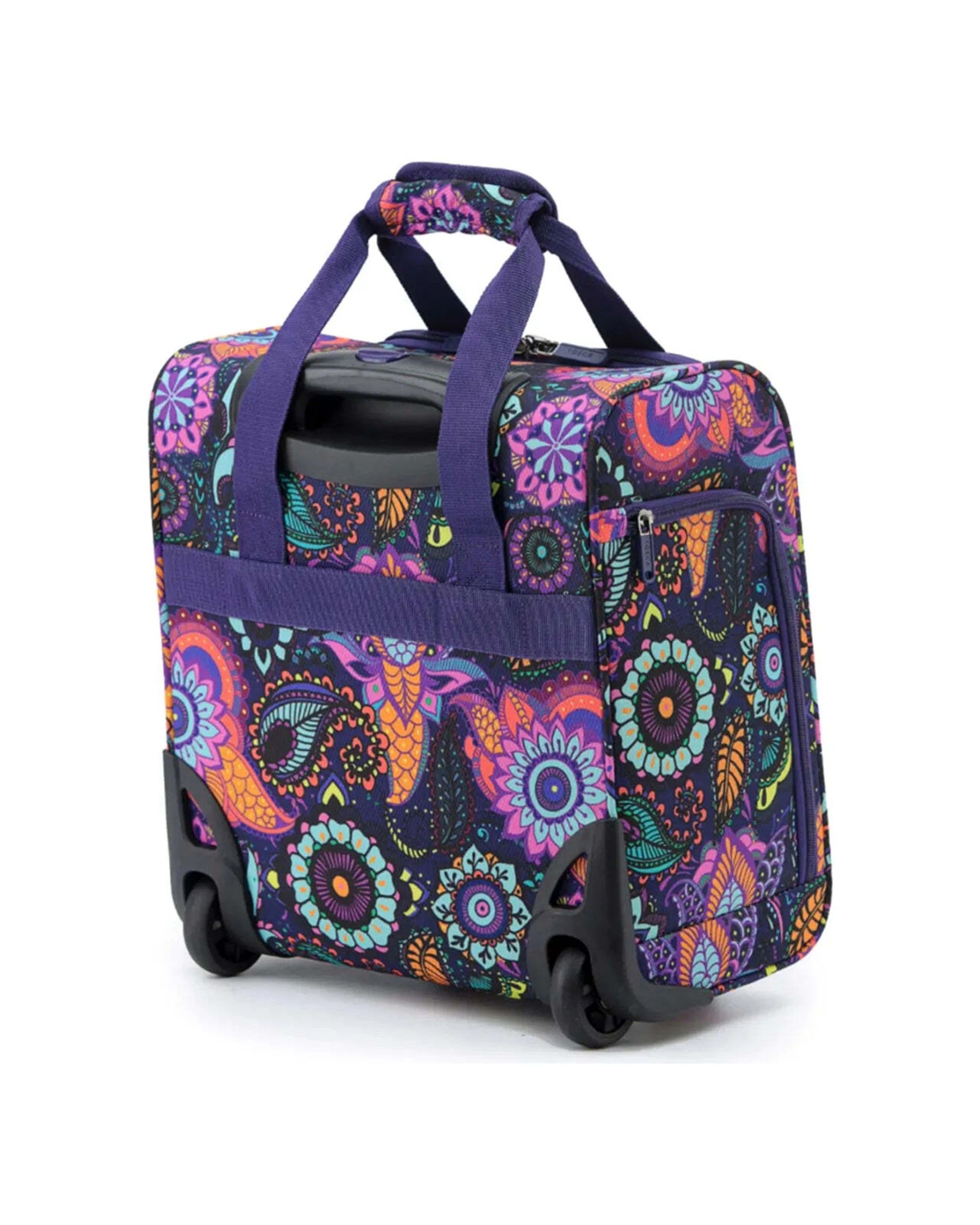 4 Tosca So Lite Onboard 2-Wheel Under Seat Bag Feather Light Expandable RFID Paisley - Multi, 4 of 5