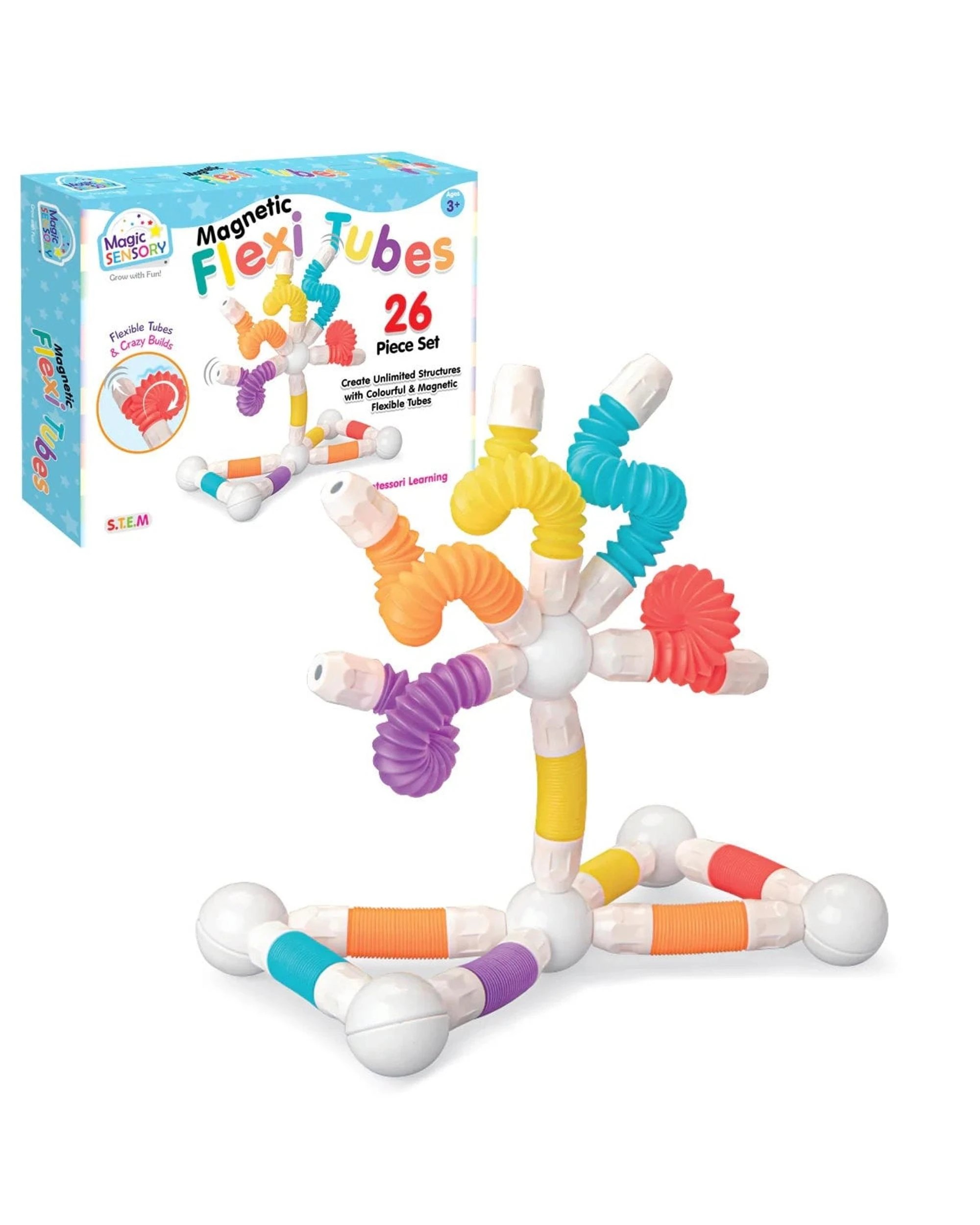 2 Magic Sensory Magnetic Flexi Tubes 26 Piece Set, 2 of 5