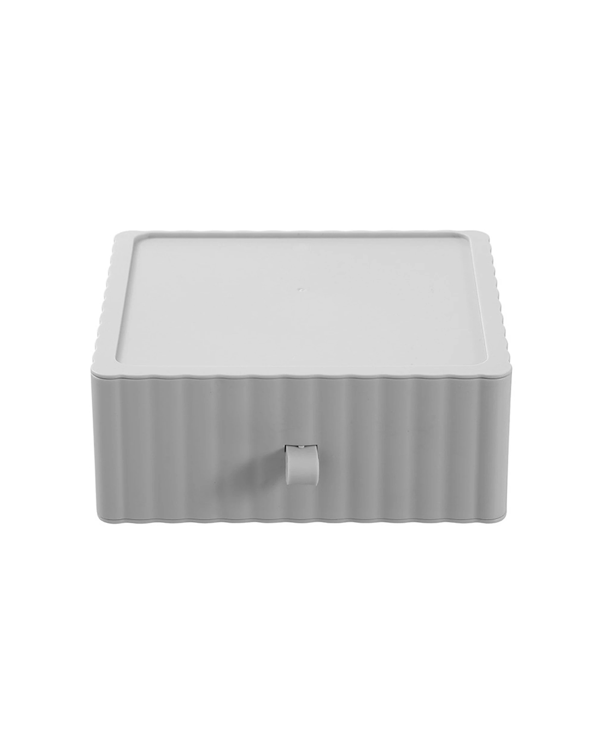 8 Boxsweden Rippled Stacking Drawer Organiser Ribbed Storage 20x18x8cm - Multi, 8 of 8