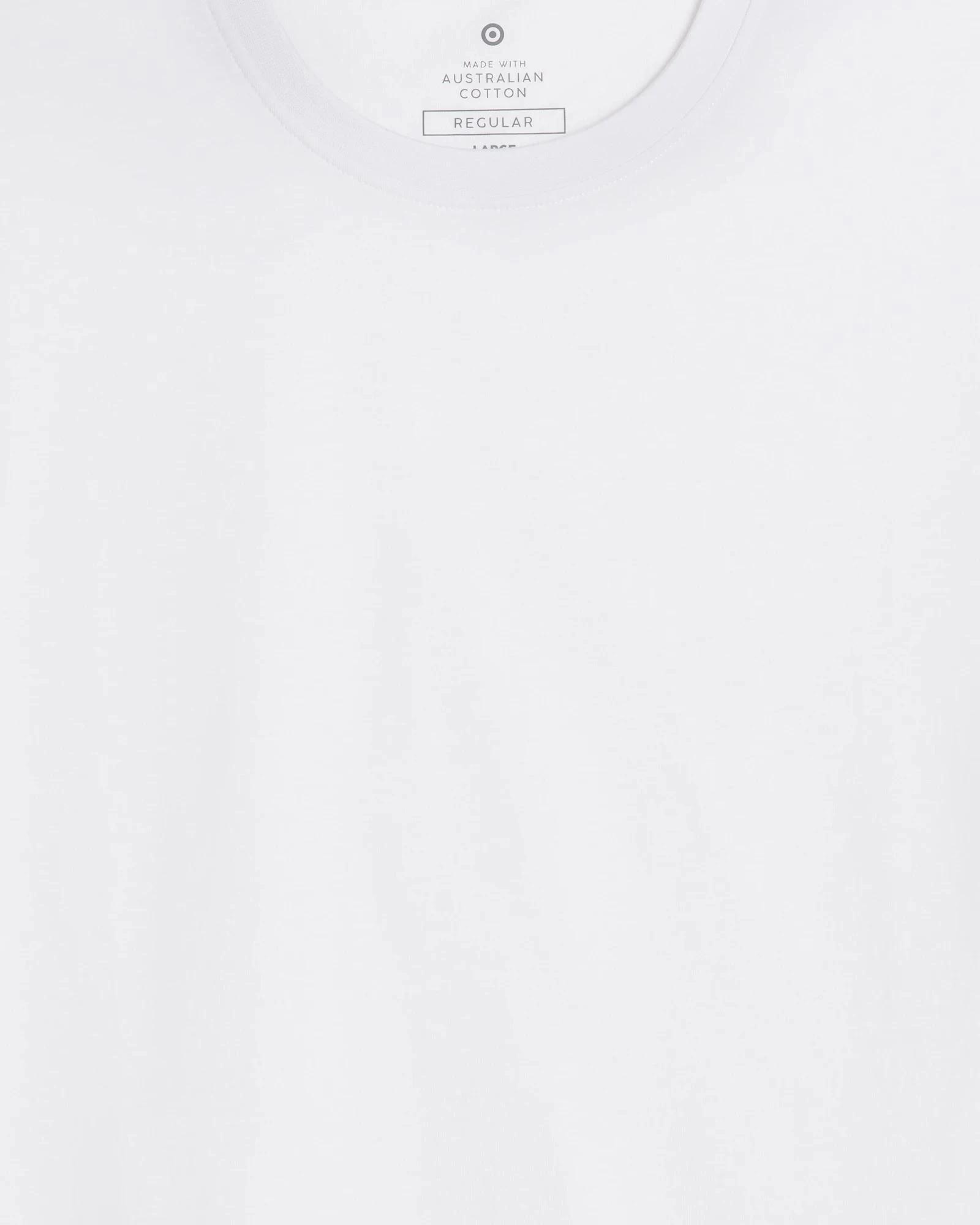 6 Target Australian Cotton T-Shirt WHITE, 6 of 7