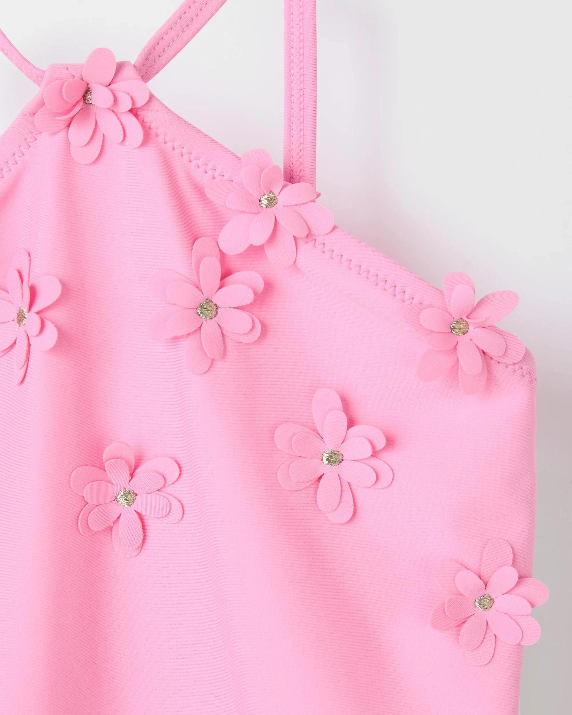 2 Target 3D Floral One Piece Swim Suit PINK, 2 of 2