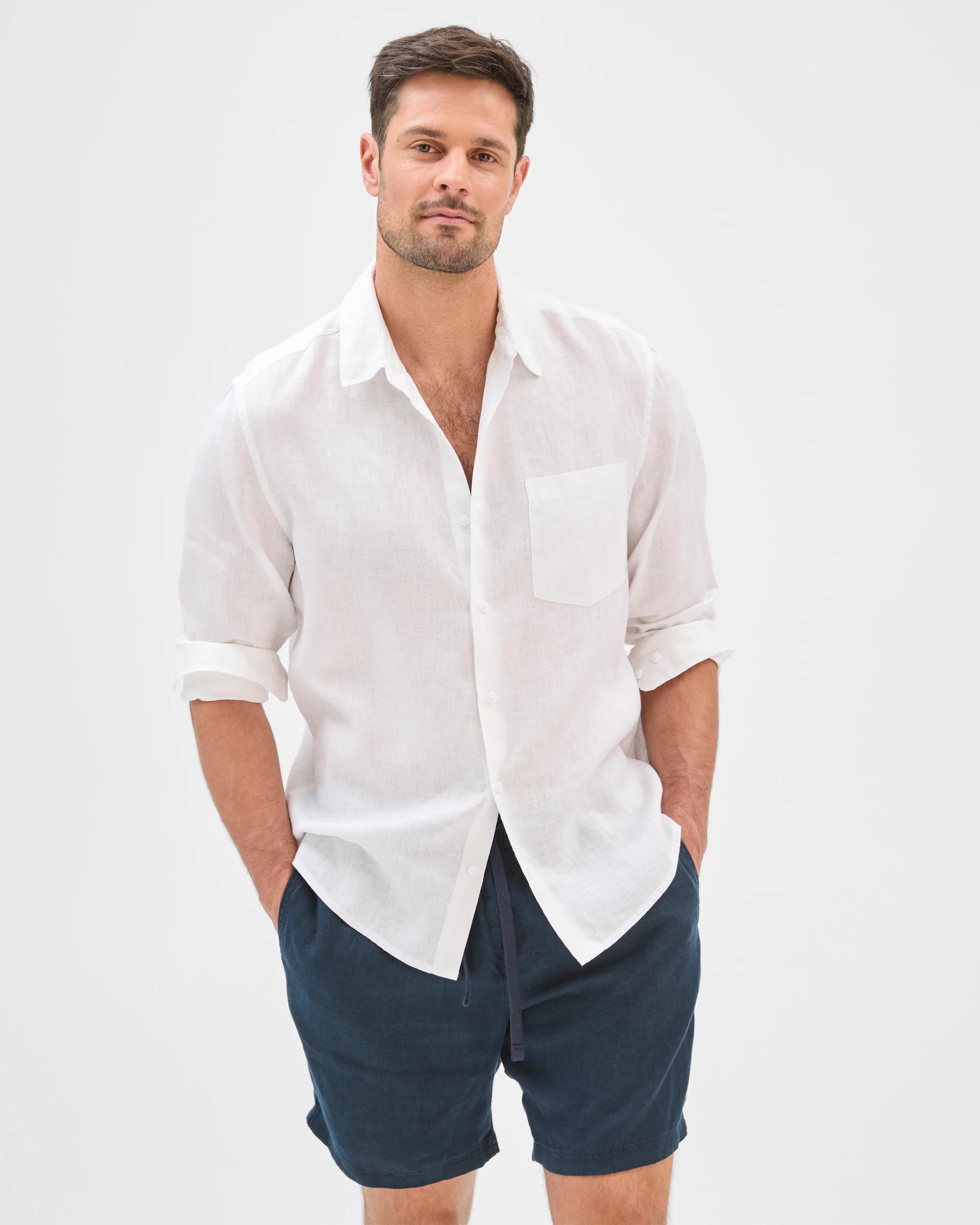 2 Target Man European Linen Shorts NAVY, 2 of 8