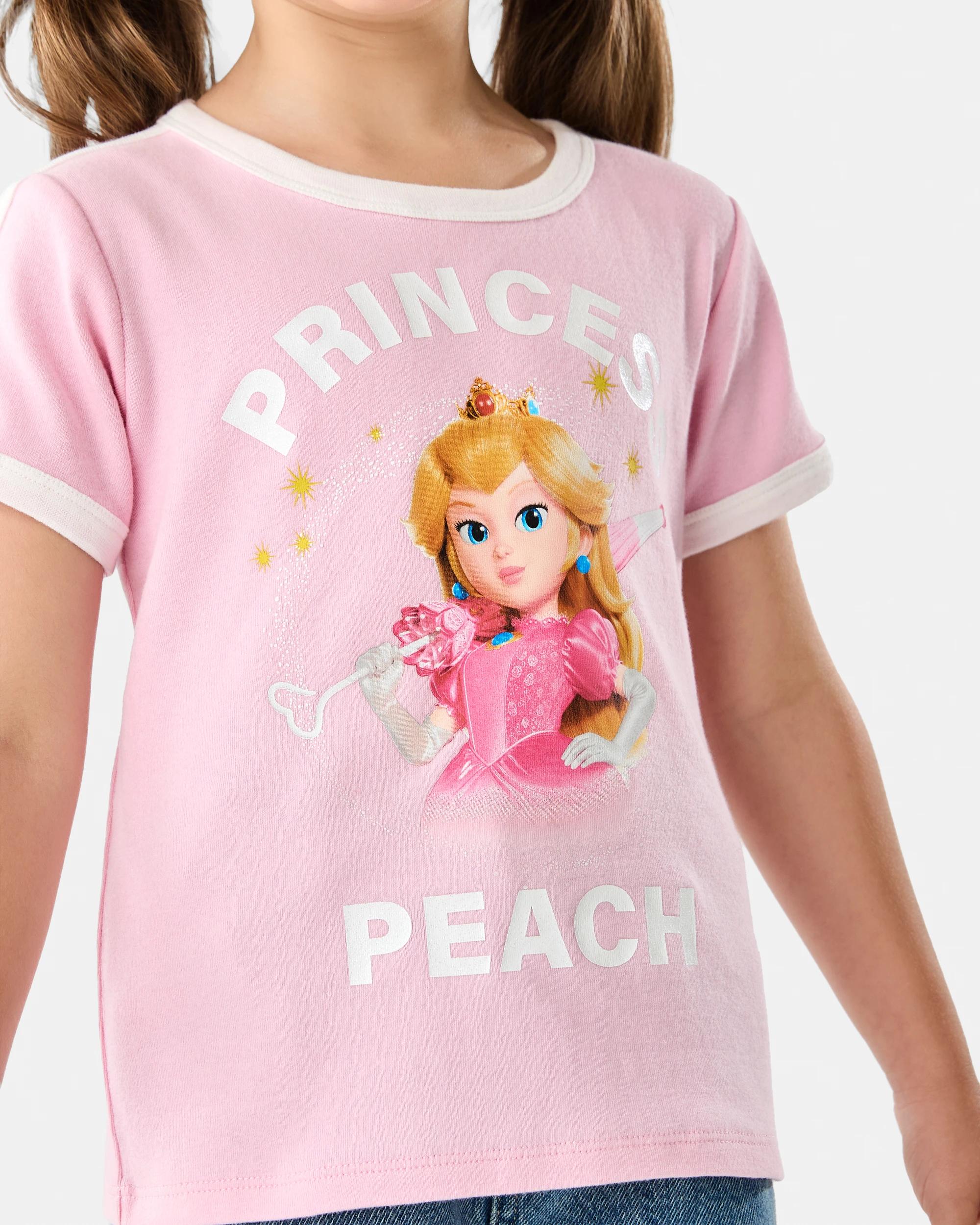 4 Princess Peach License Short Sleeve T-shirt Mario, 4 of 8
