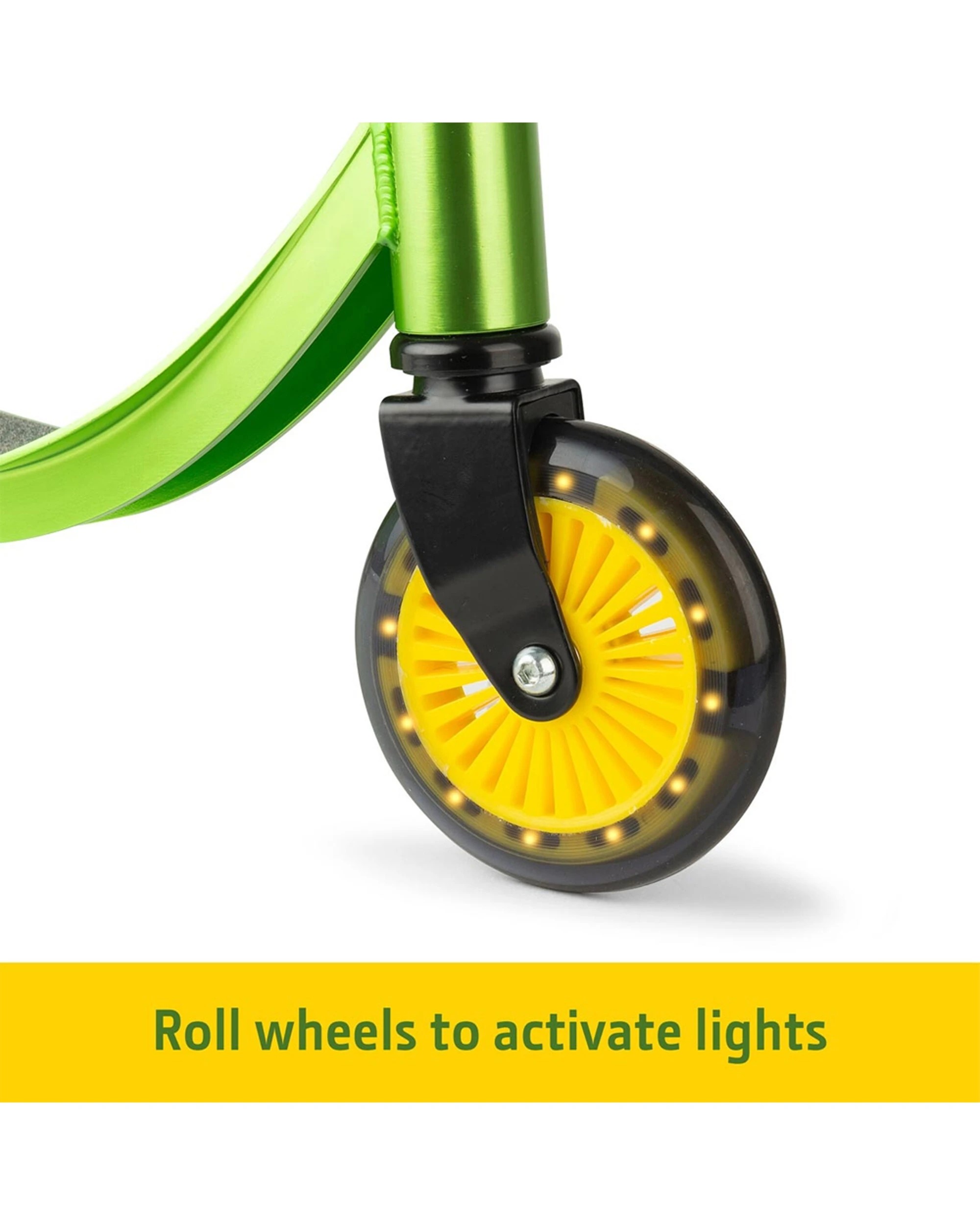 6 John Deere Adjustable Kick Scooter Trottinette w/ Light Up Wheels - Multi, 6 of 7