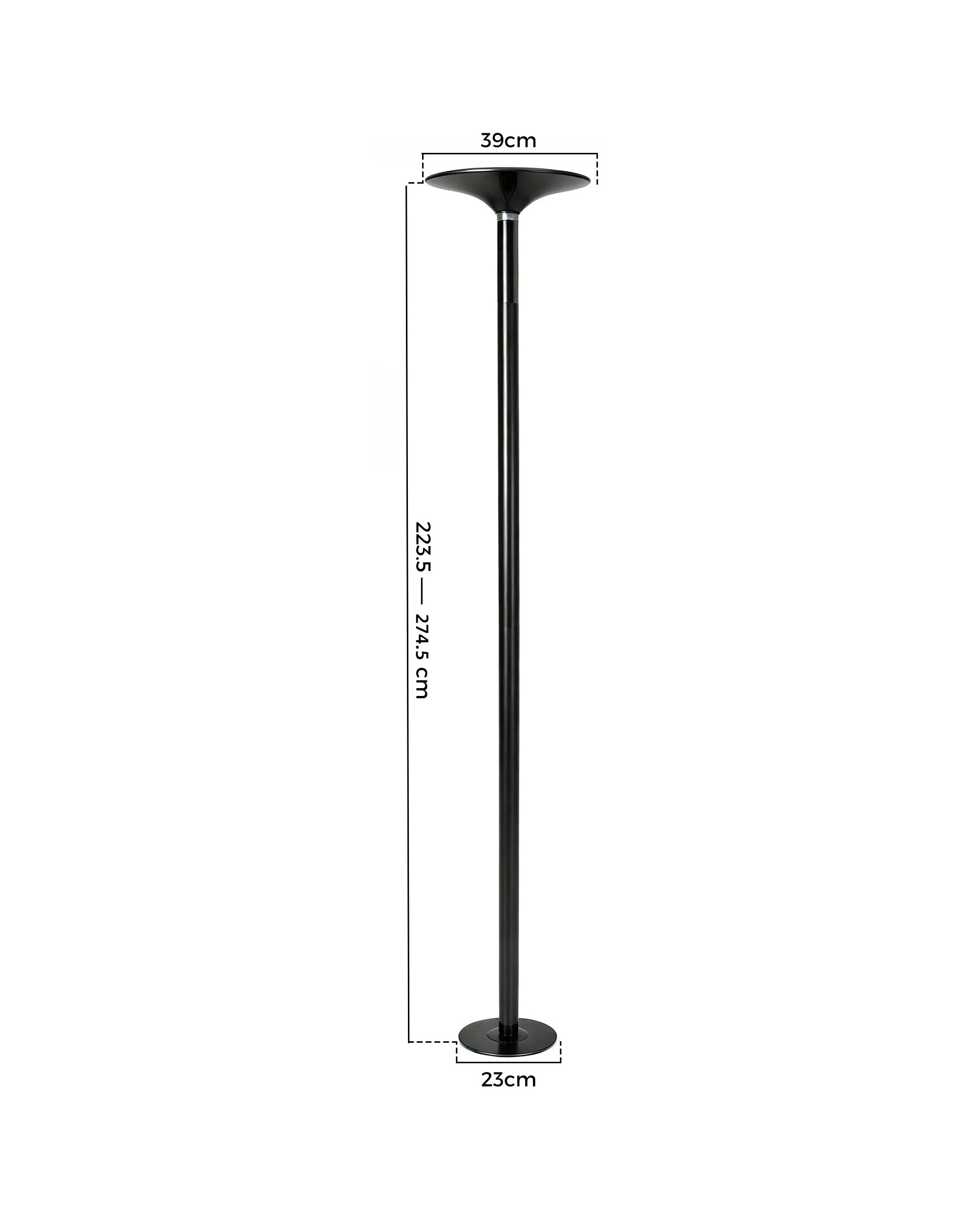 7 Advwin  Height Adjustable Spinning & Static Dancing Pole  for Home with Gloves, 200KG Load Capacity - Black, 7 of 7