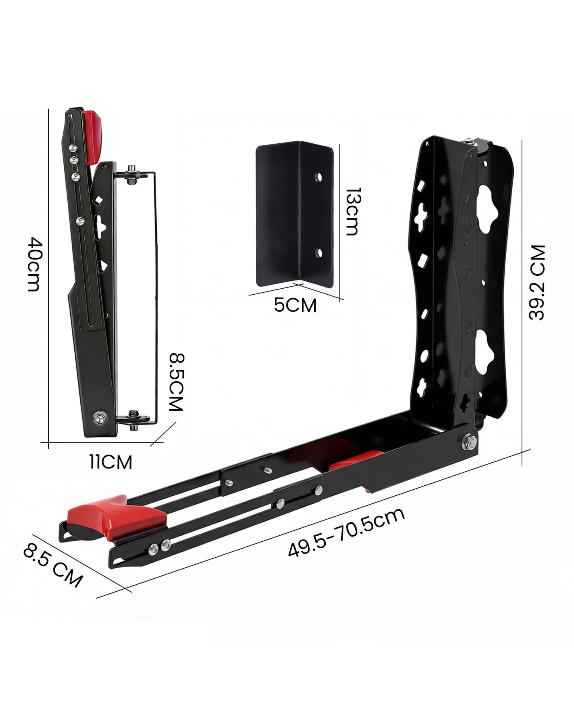 7 Advwin Bike Repair Stand Foldable and 360° Rotatable 4-Leg Bike Rack with Tool Tray - Black, 7 of 8