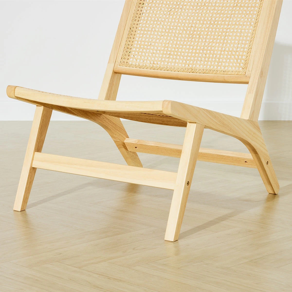8 Timber Rattan Lounge Chair, 8 of 10