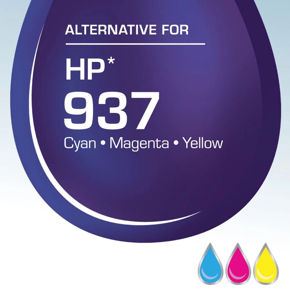 2 Calidad HP 937 Value Ink Cartridge 3 Colour Pack, 2 of 7