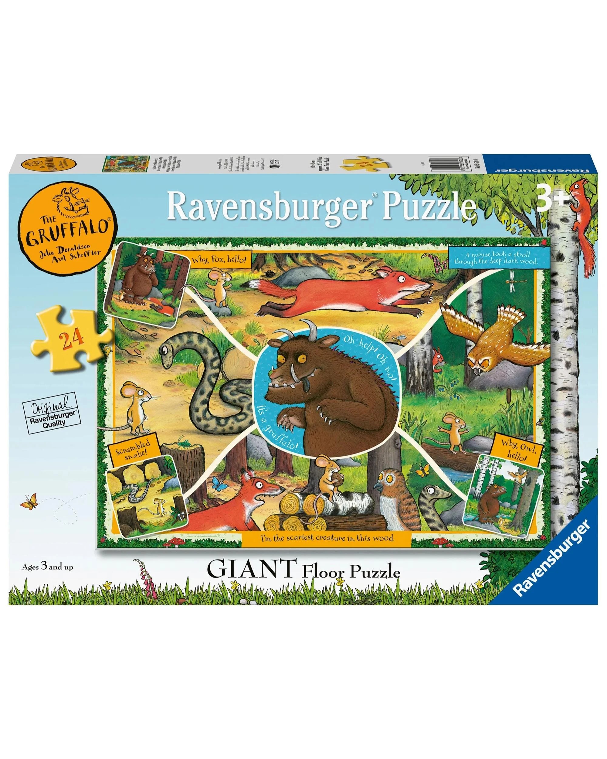 1 Ravensburger The Gruffalo Giant Floor Puzzle 24 Piece Jigsaw Puzzle, 1 of 2